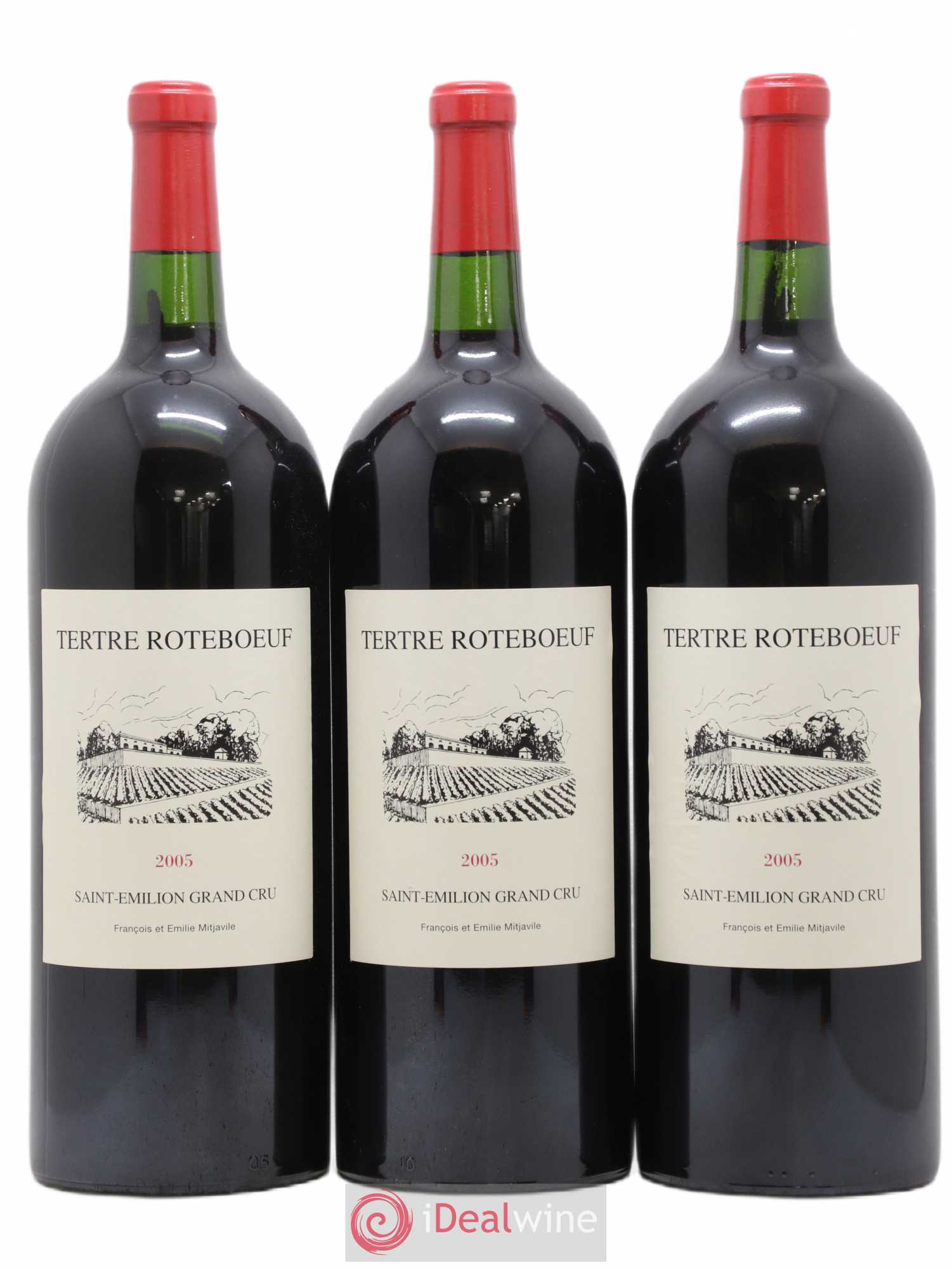 Château Tertre Roteboeuf 2005 - Lot de 3 magnums - 0
