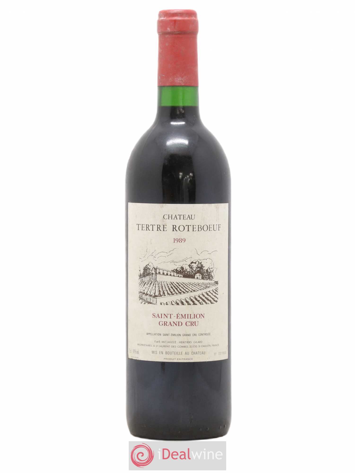 Château Tertre Roteboeuf 1989 - Lot de 1 bouteille - 0