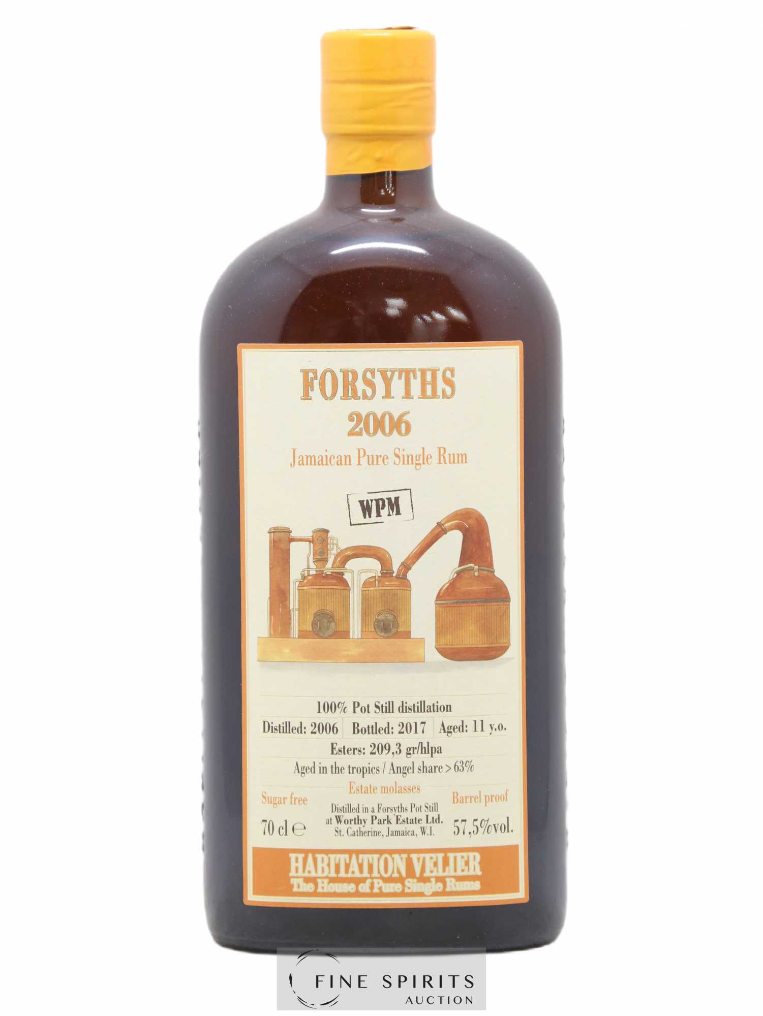 Forsyths 11 years 2006 Velier WPM bottled 2017 Habitation Velier (sans prix de réserve) - Lot de 1 bouteille - 0