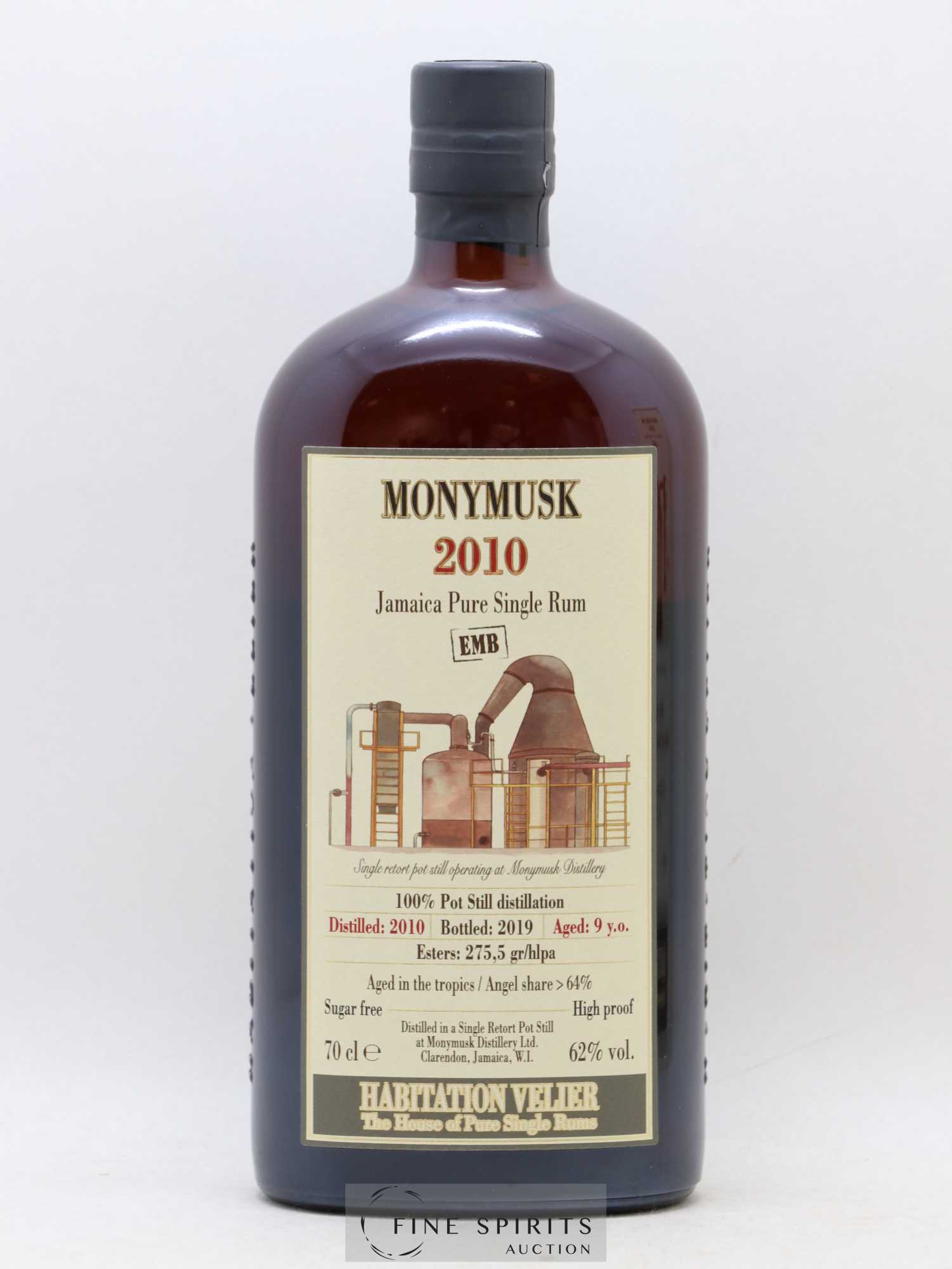 Monymusk 9 years 2010 Velier EMB bottled 2019 Habitation Velier - Lot de 1 bouteille - 1