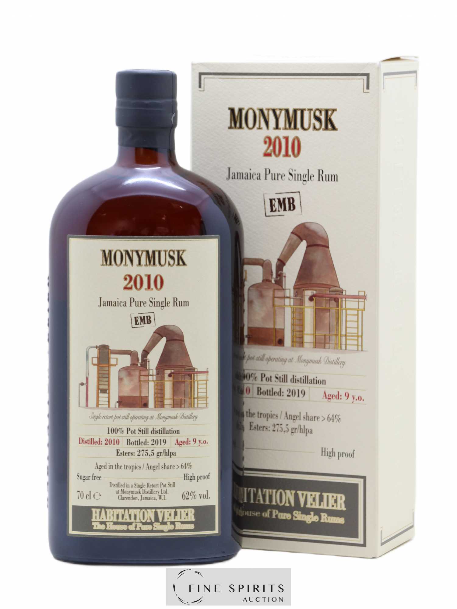 Monymusk 9 years 2010 Velier EMB bottled 2019 Habitation Velier - Lot de 1 bouteille - 0