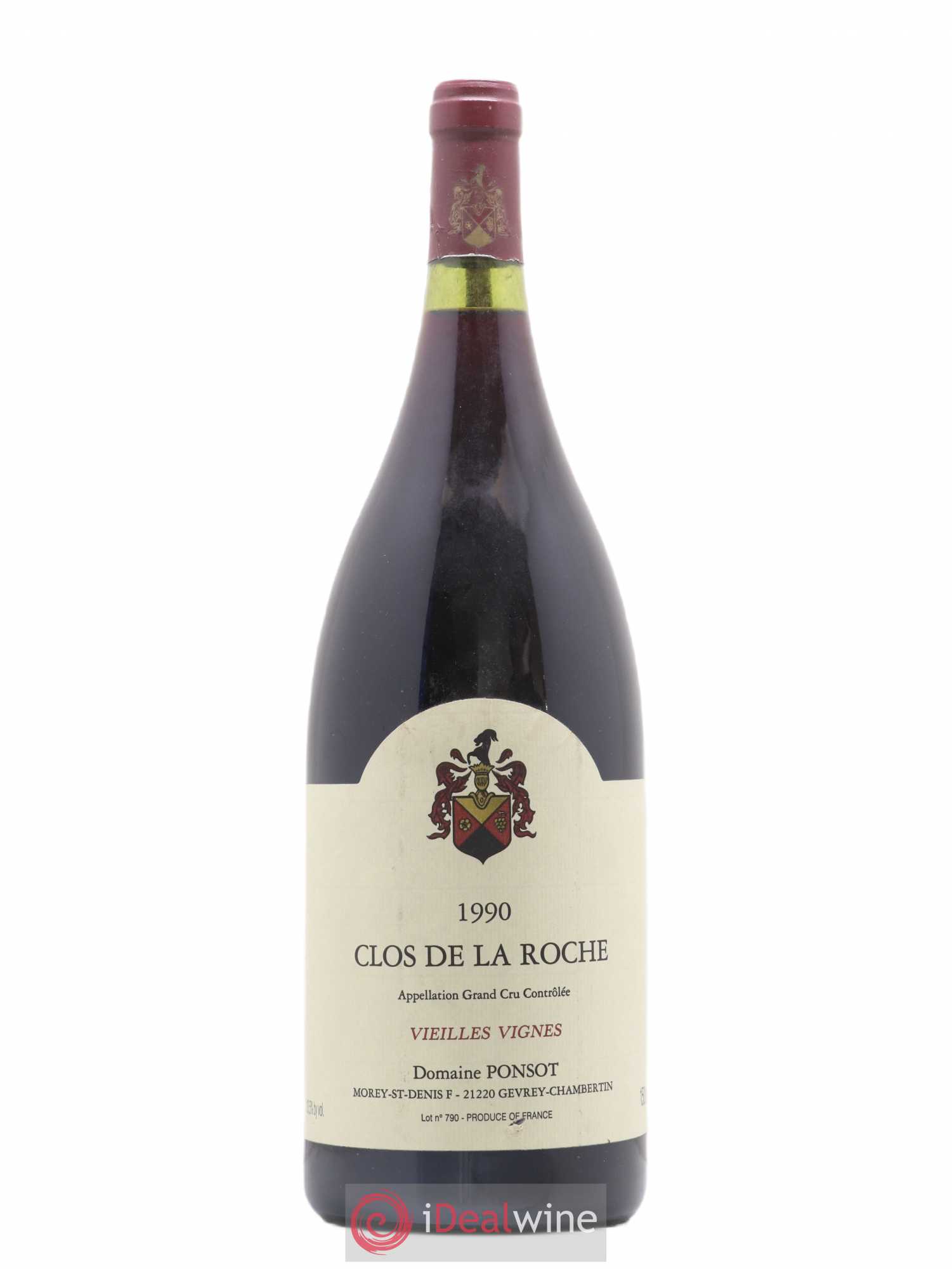 Clos de la Roche Grand Cru Vieilles Vignes Ponsot (Domaine) 1990 - Lot de 1 magnum - 0