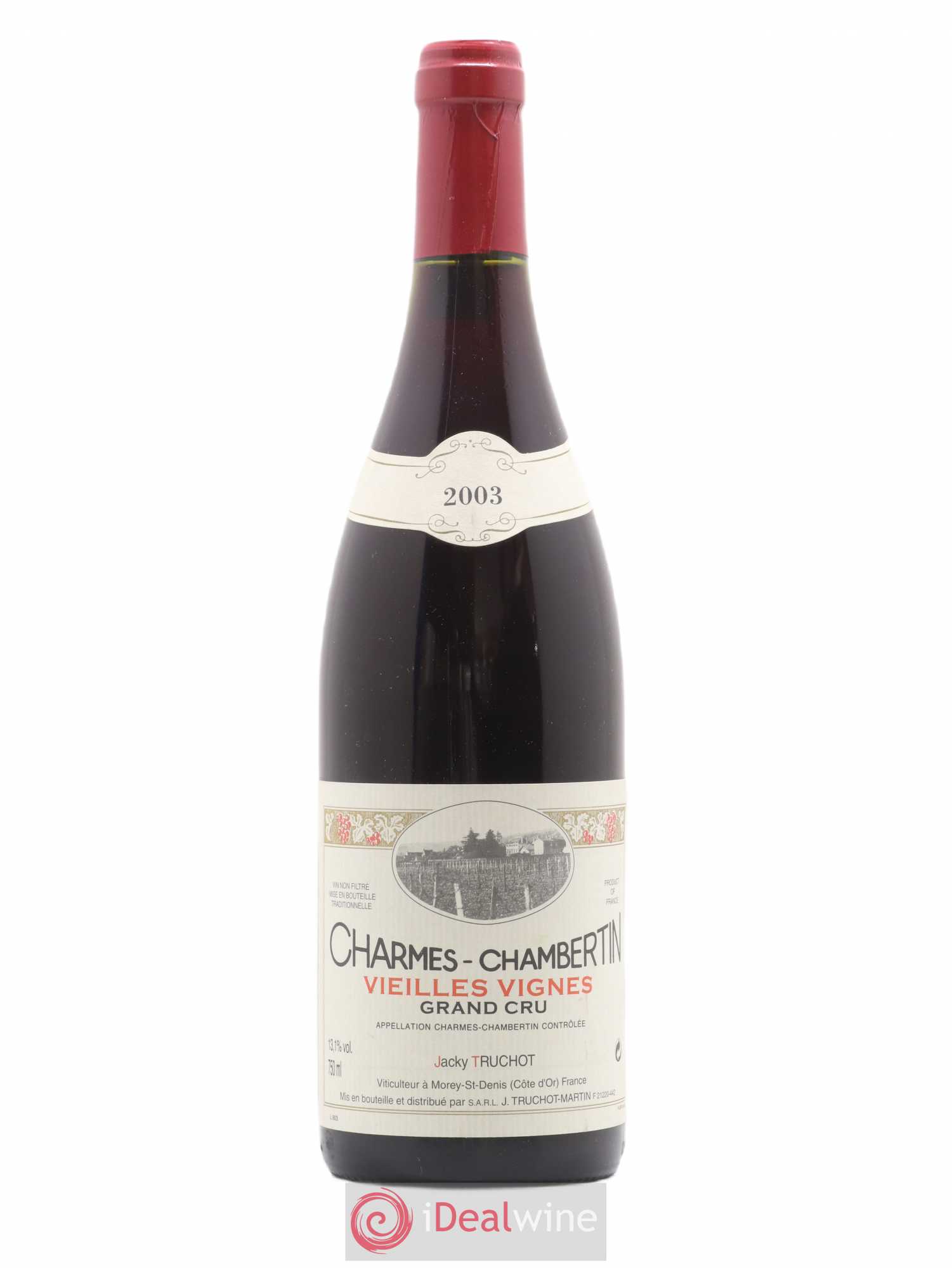 Charmes-Chambertin Grand Cru Vieilles Vignes Jacky Truchot 2003 - Lot de 1 bouteille - 0