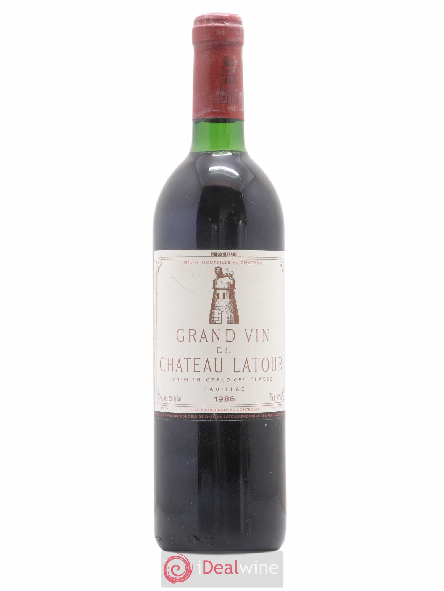 Château Latour 1er Grand Cru Classé 1986 - Lot de 1 bouteille - 0