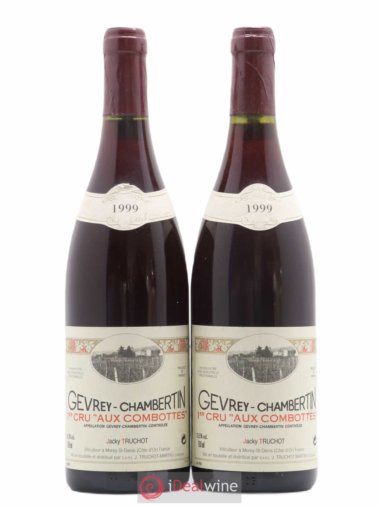 Gevrey-Chambertin 1er Cru Aux Combottes Jacky Truchot 1999 - Posten von 2 Flaschen - 0