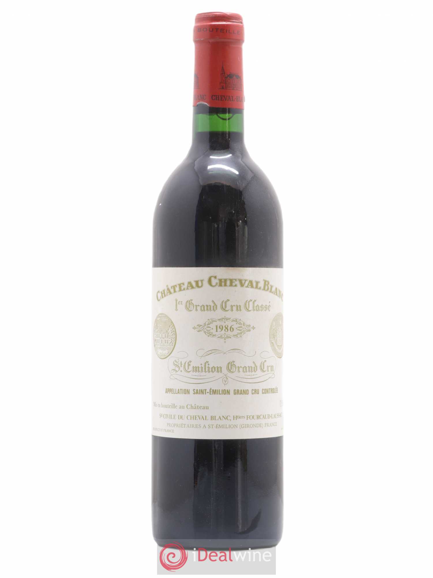 Château Cheval Blanc 1er Grand Cru Classé A 1986 - Lot de 1 bouteille - 0