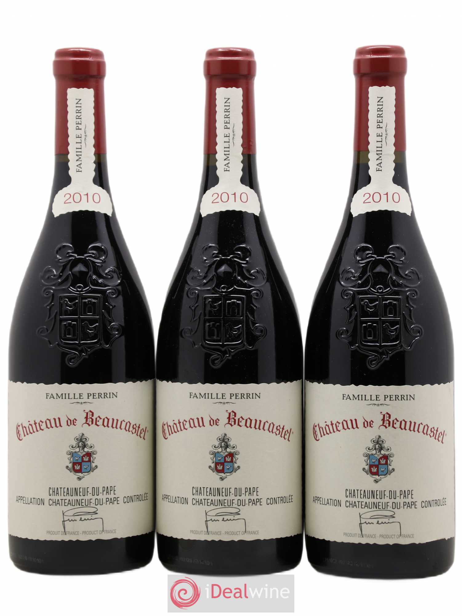 Châteauneuf-du-Pape Château de Beaucastel Famille Perrin 2010 - Lot de 3 bouteilles - 0