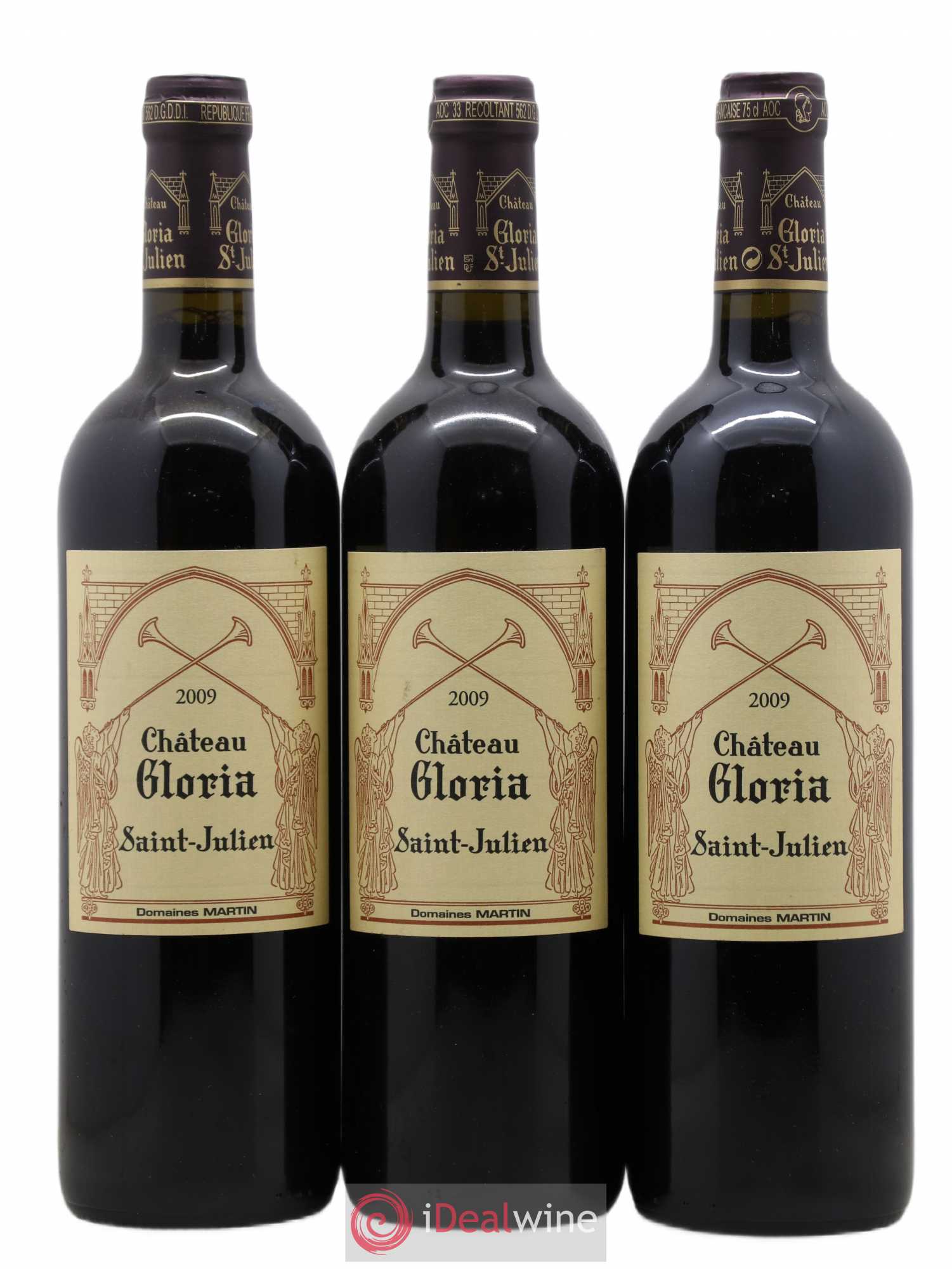 Château Gloria 2009 - Lot de 3 bouteilles - 0