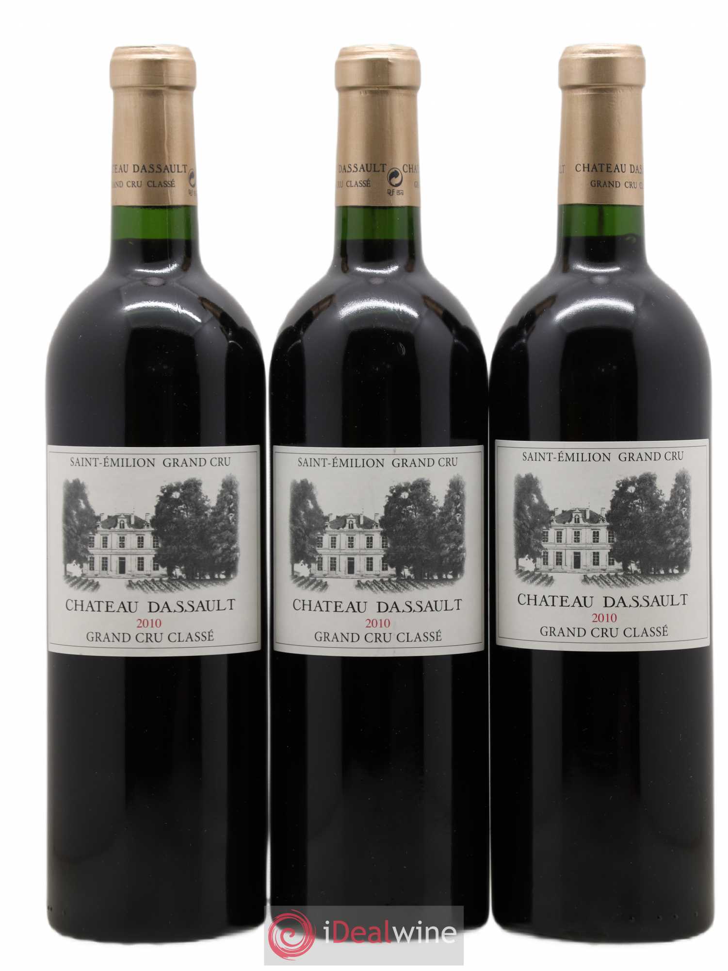 Château Dassault Grand Cru Classé 2010 - Lot de 3 bouteilles - 0