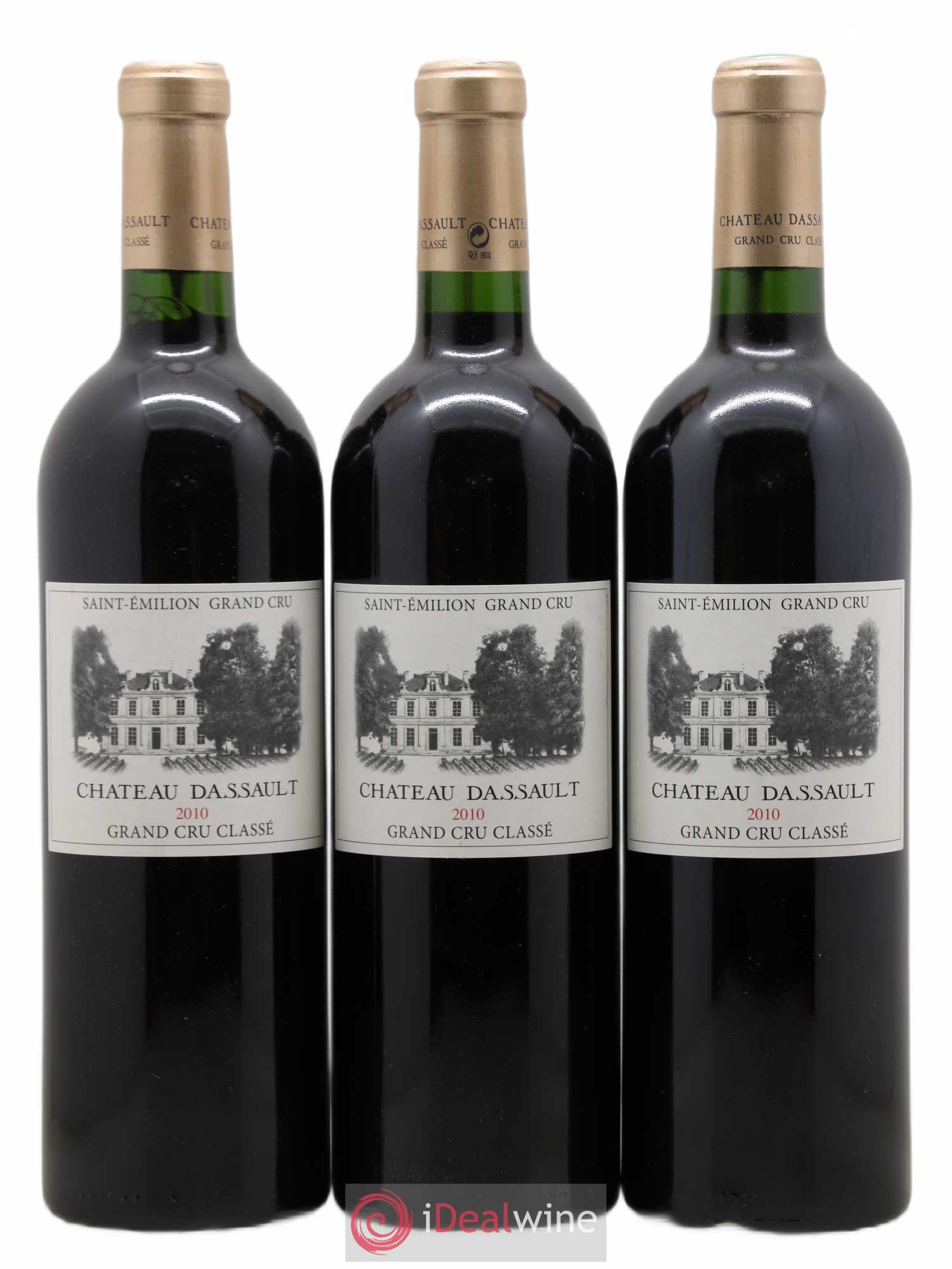 Château Dassault Grand Cru Classé 2010 - Lot de 3 bouteilles - 0