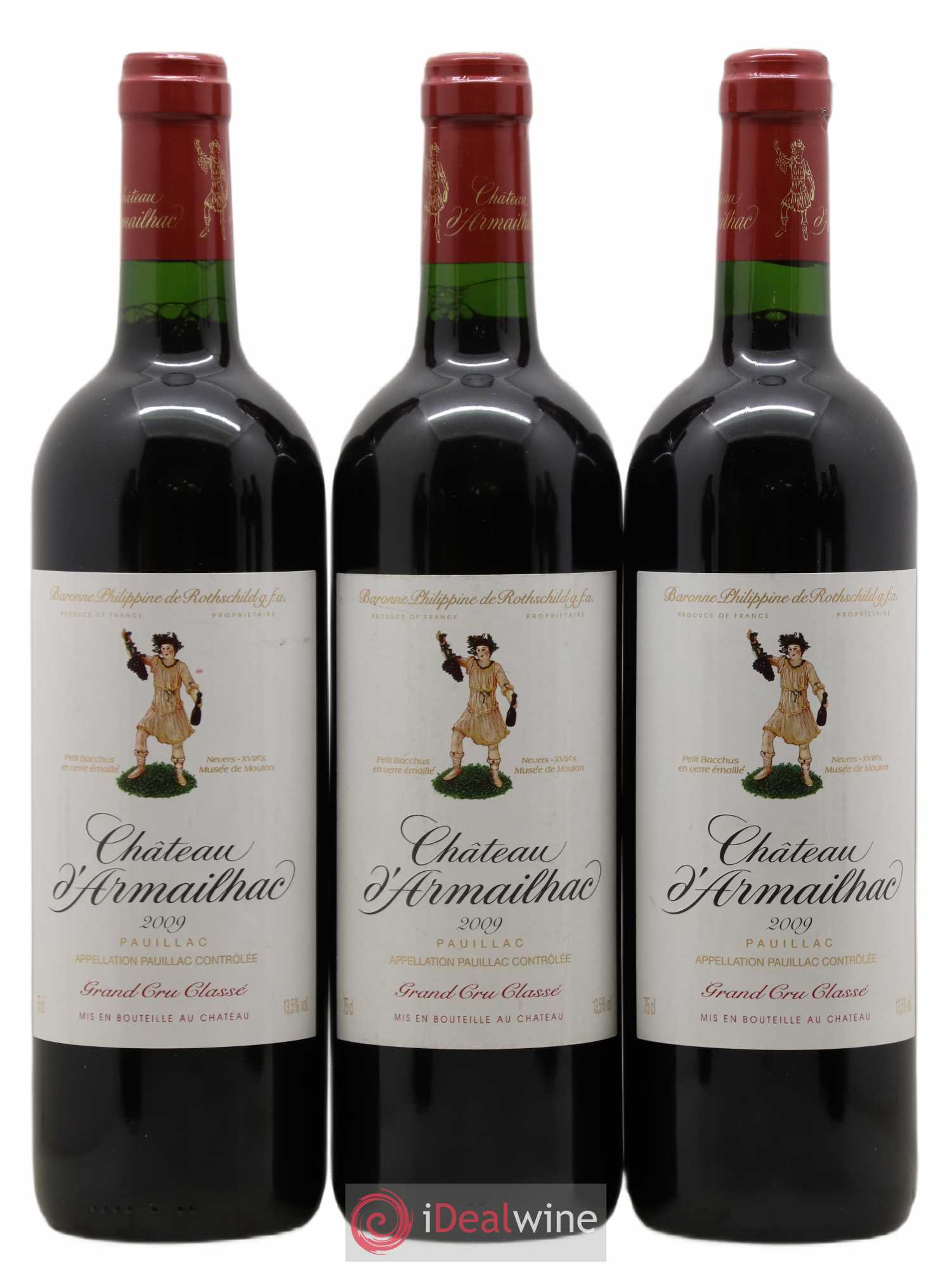 Château d' Armailhac - Mouton Baron(ne) Philippe 5ème Grand Cru Classé 2009 - Lot de 6 bouteilles - 1