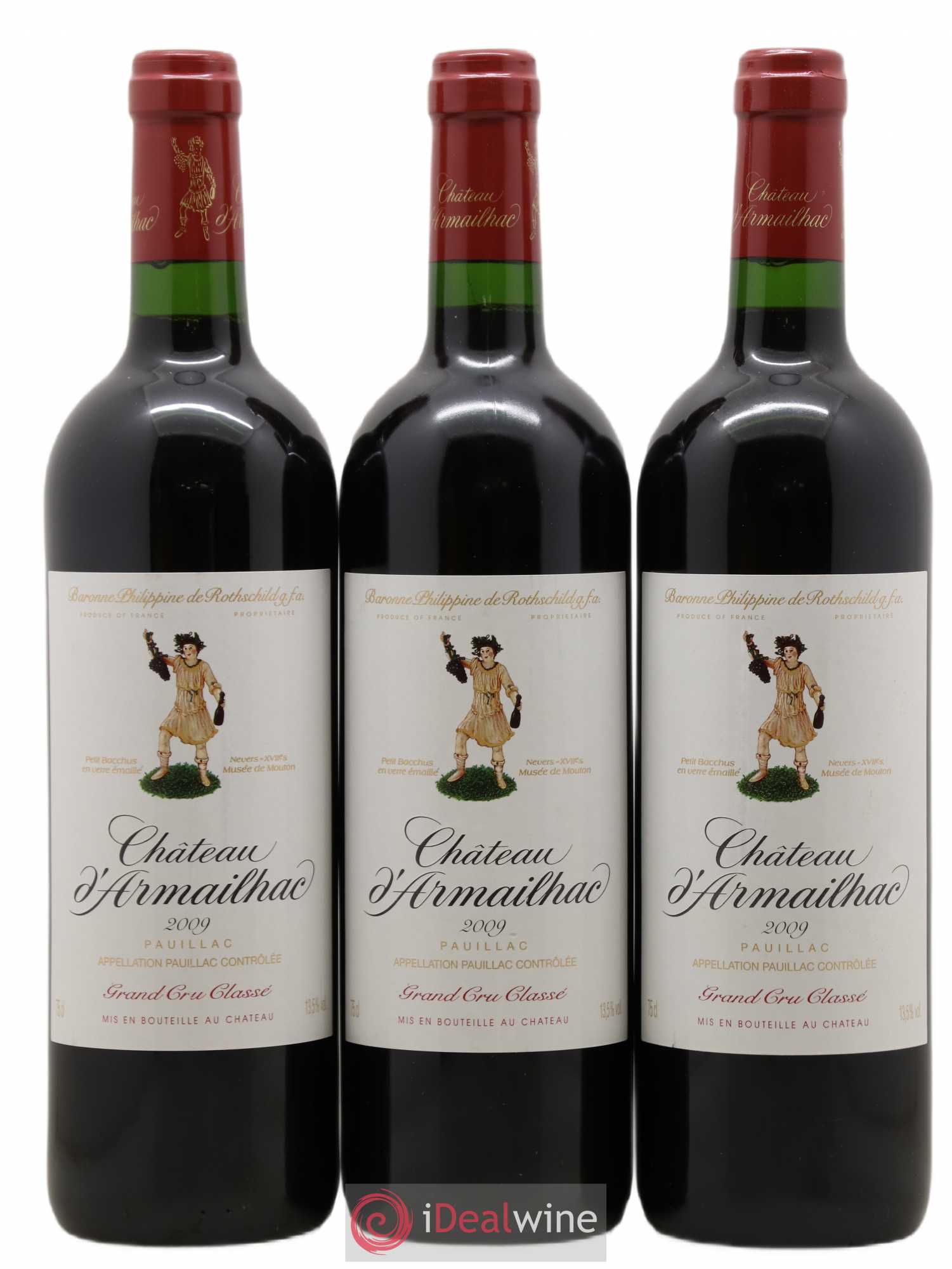 Château d' Armailhac - Mouton Baron(ne) Philippe 5ème Grand Cru Classé 2009 - Lot de 6 bouteilles - 2