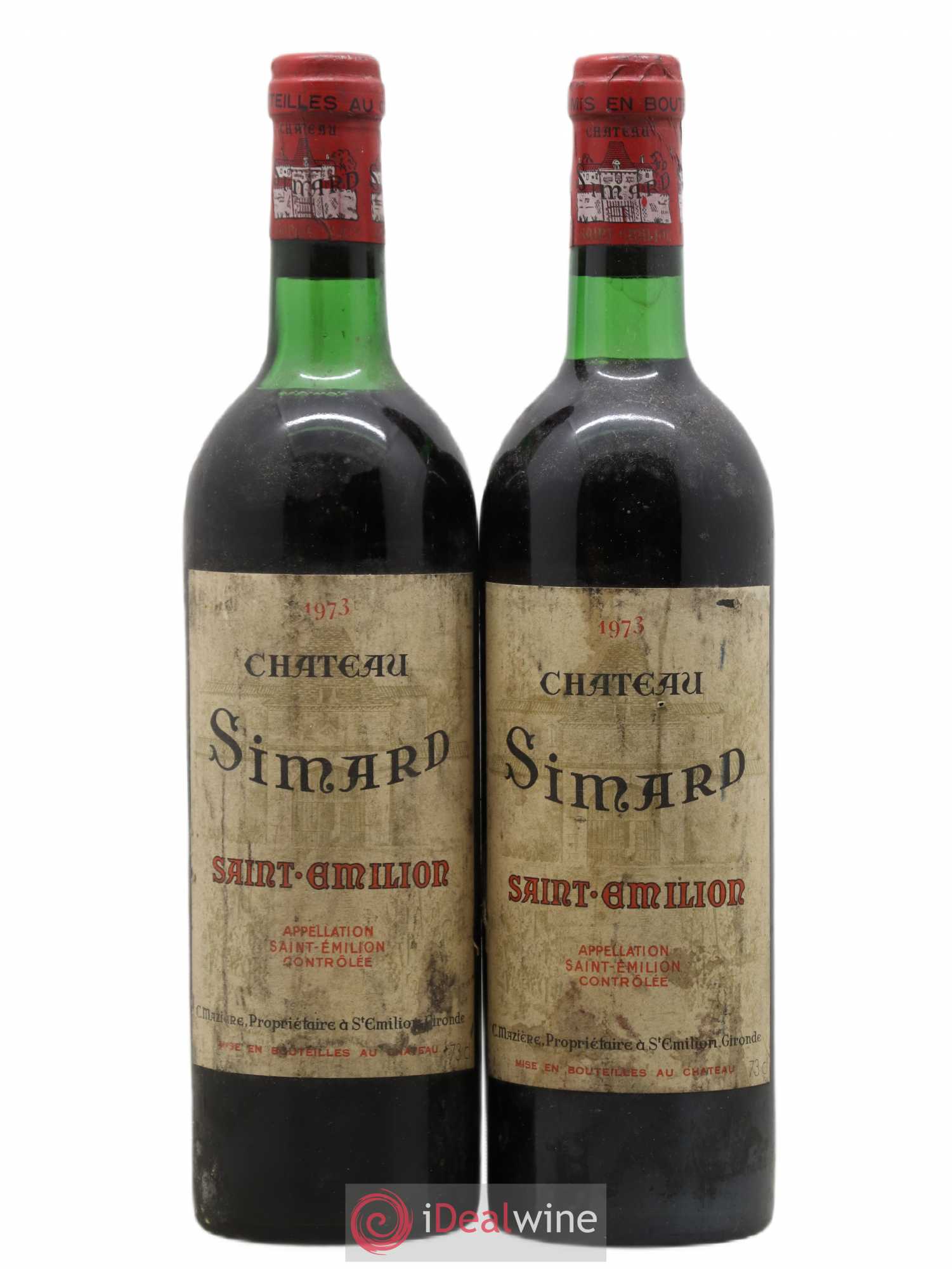 Château Simard 1973 - Lot de 2 bouteilles - 0