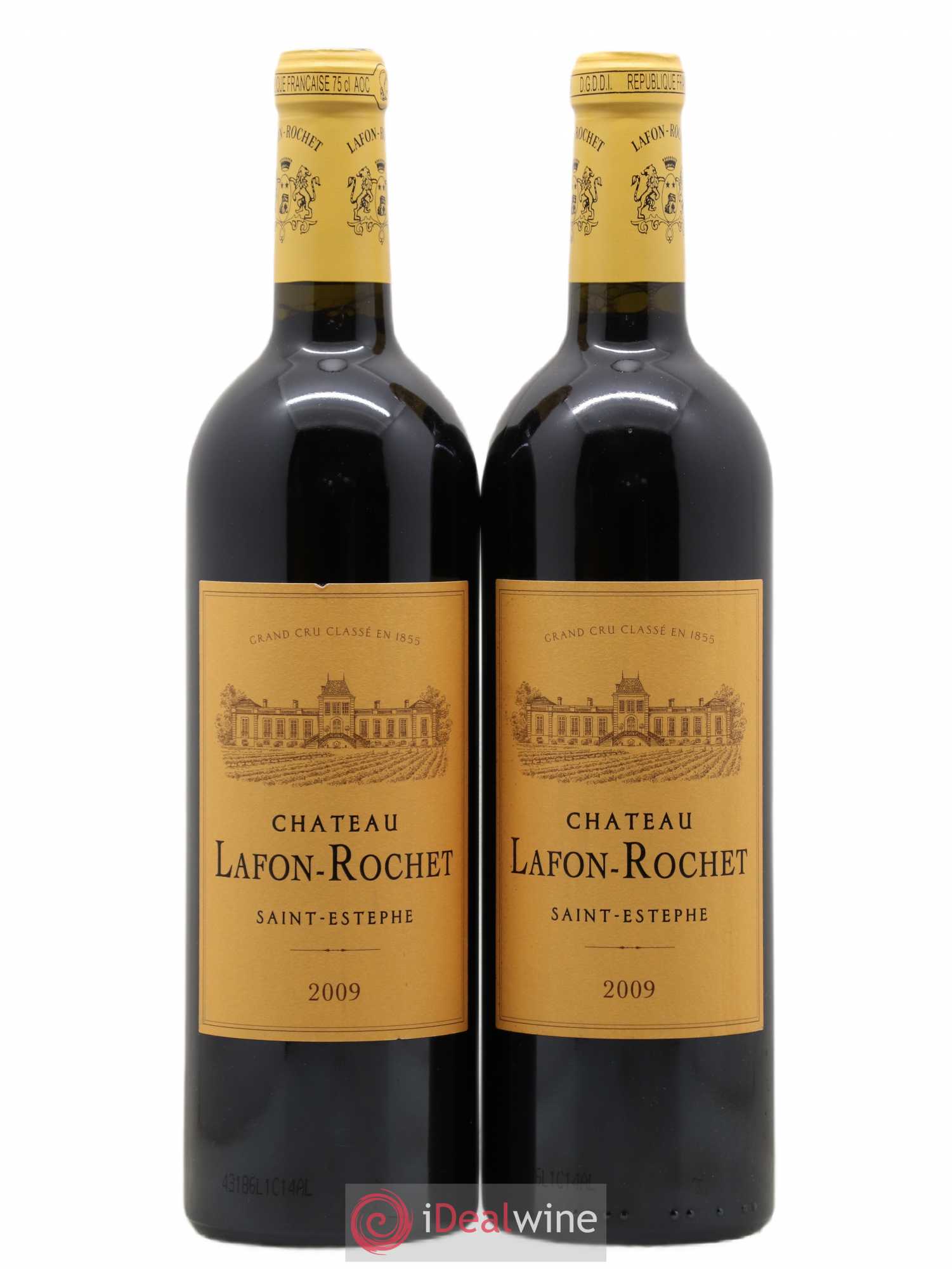 Château Lafon Rochet 4ème Grand Cru Classé 2009 - Lot de 2 bouteilles - 0