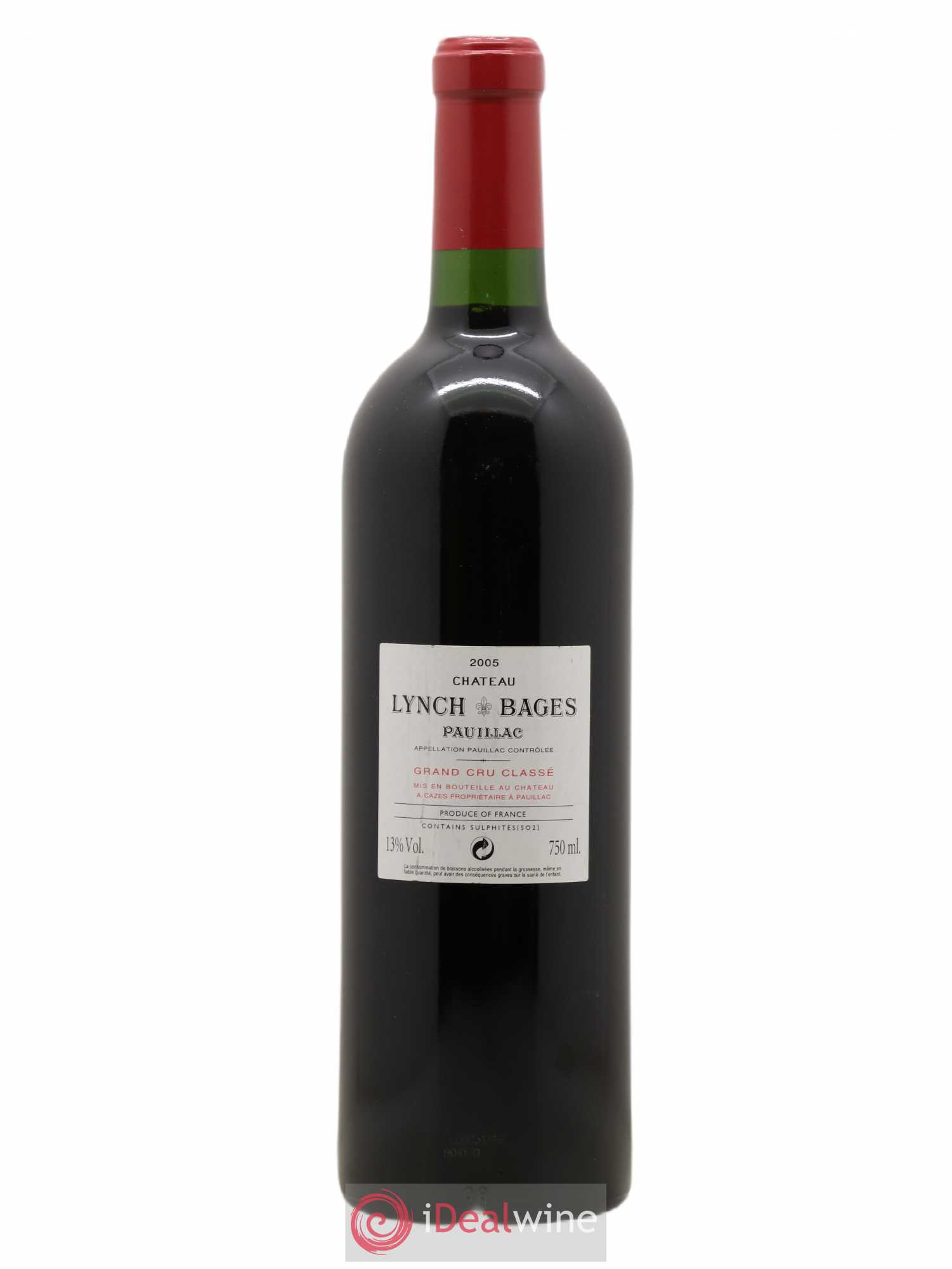 Château Lynch Bages 5ème Grand Cru Classé 2005 - Lot de 1 bouteille - 1