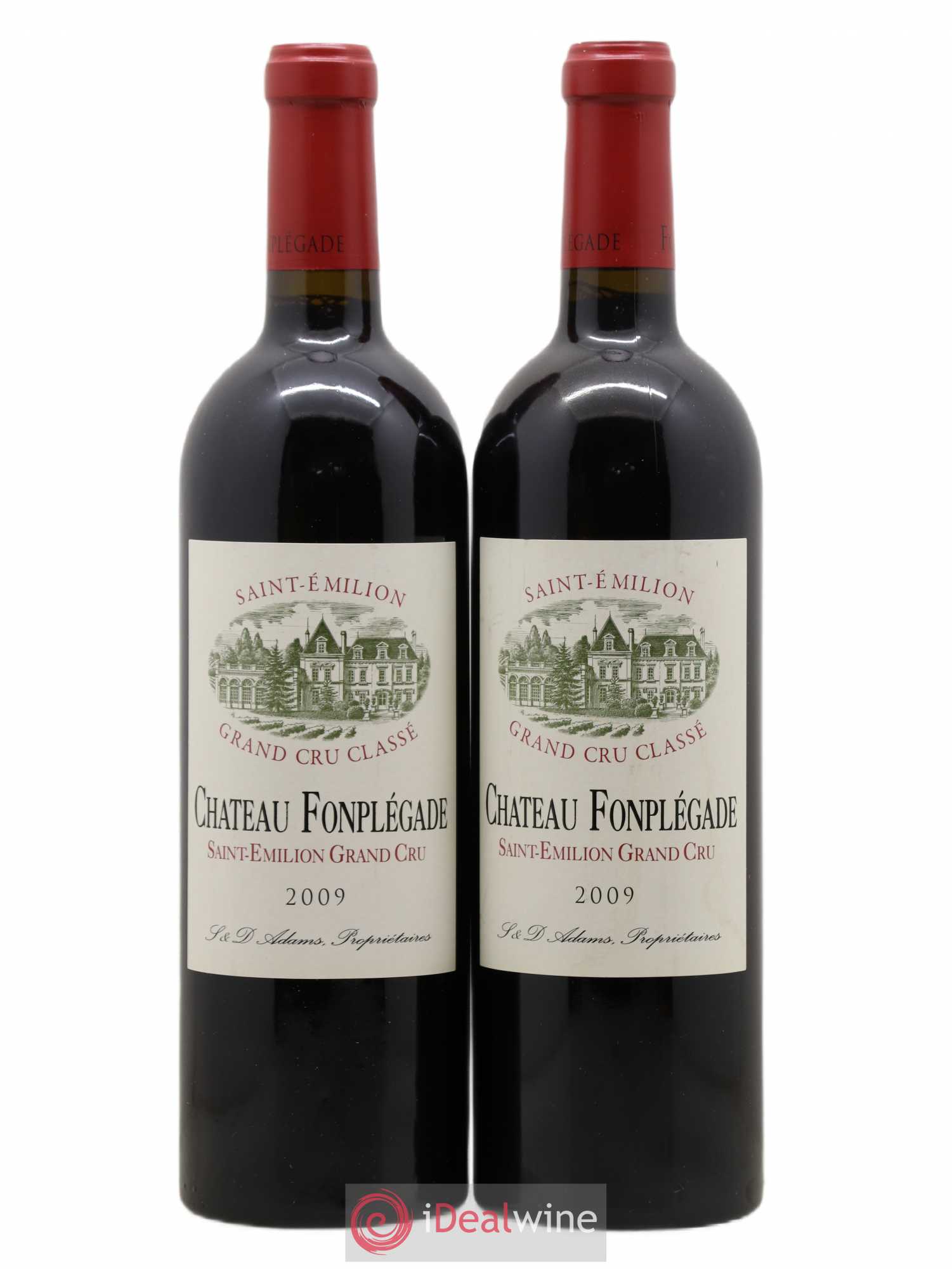 Château Fonplegade Grand Cru Classé 2009 - Lot de 2 bouteilles - 0