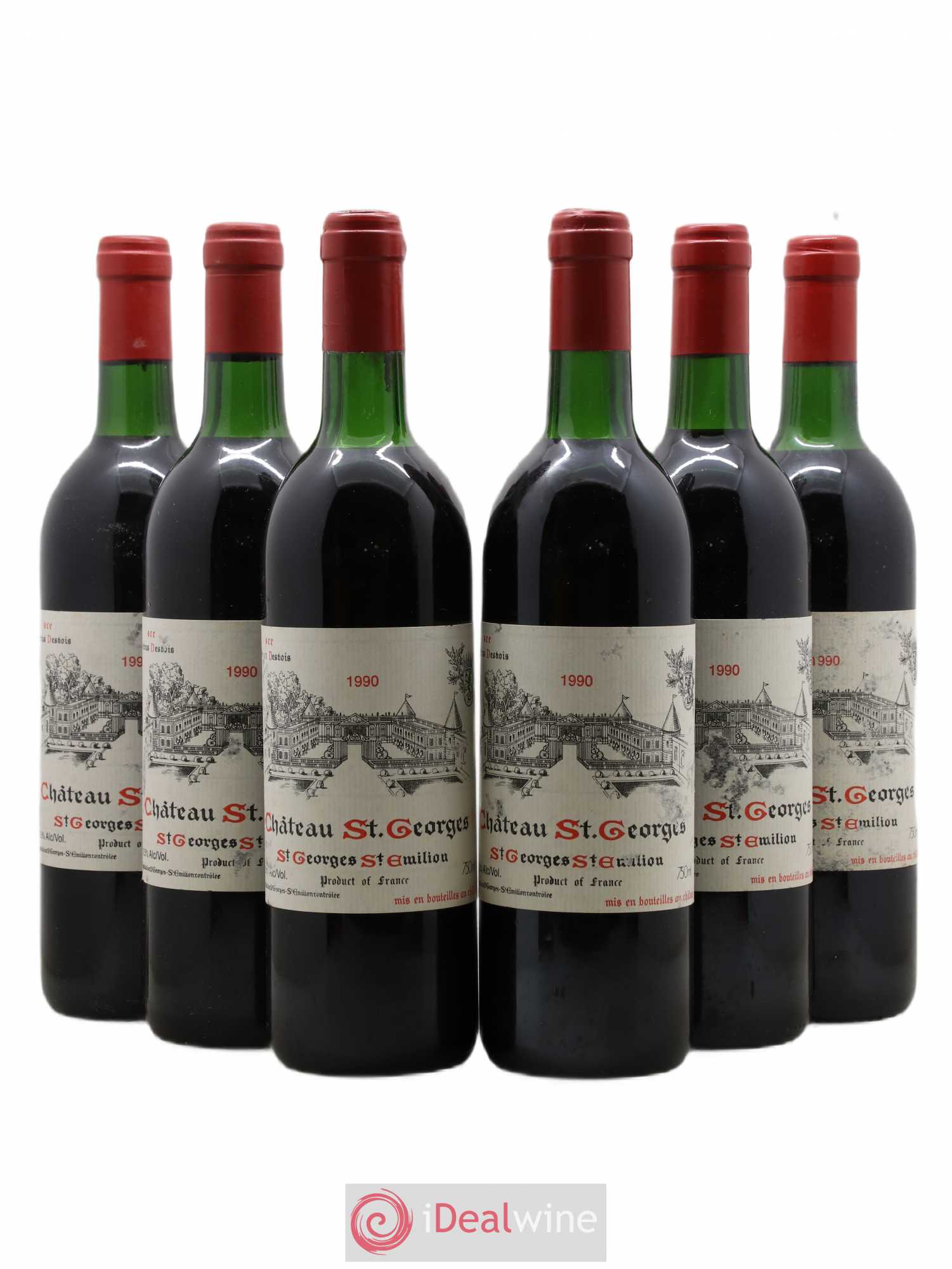 Château Saint-Georges 1990 - Lot de 6 bouteilles - 0