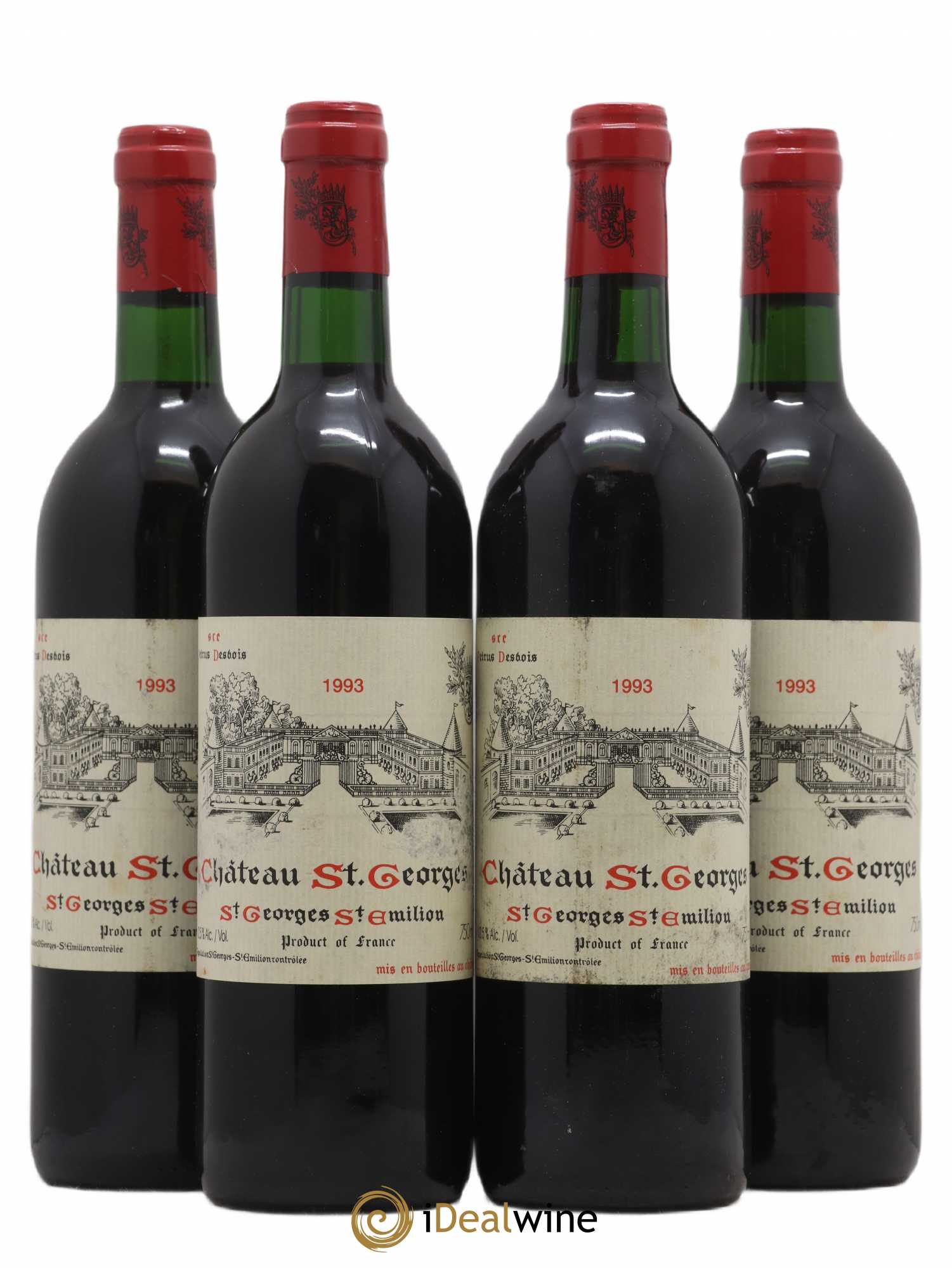 Château Saint-Georges (sans prix de réserve) 1993 - Lot de 4 bouteilles - 0