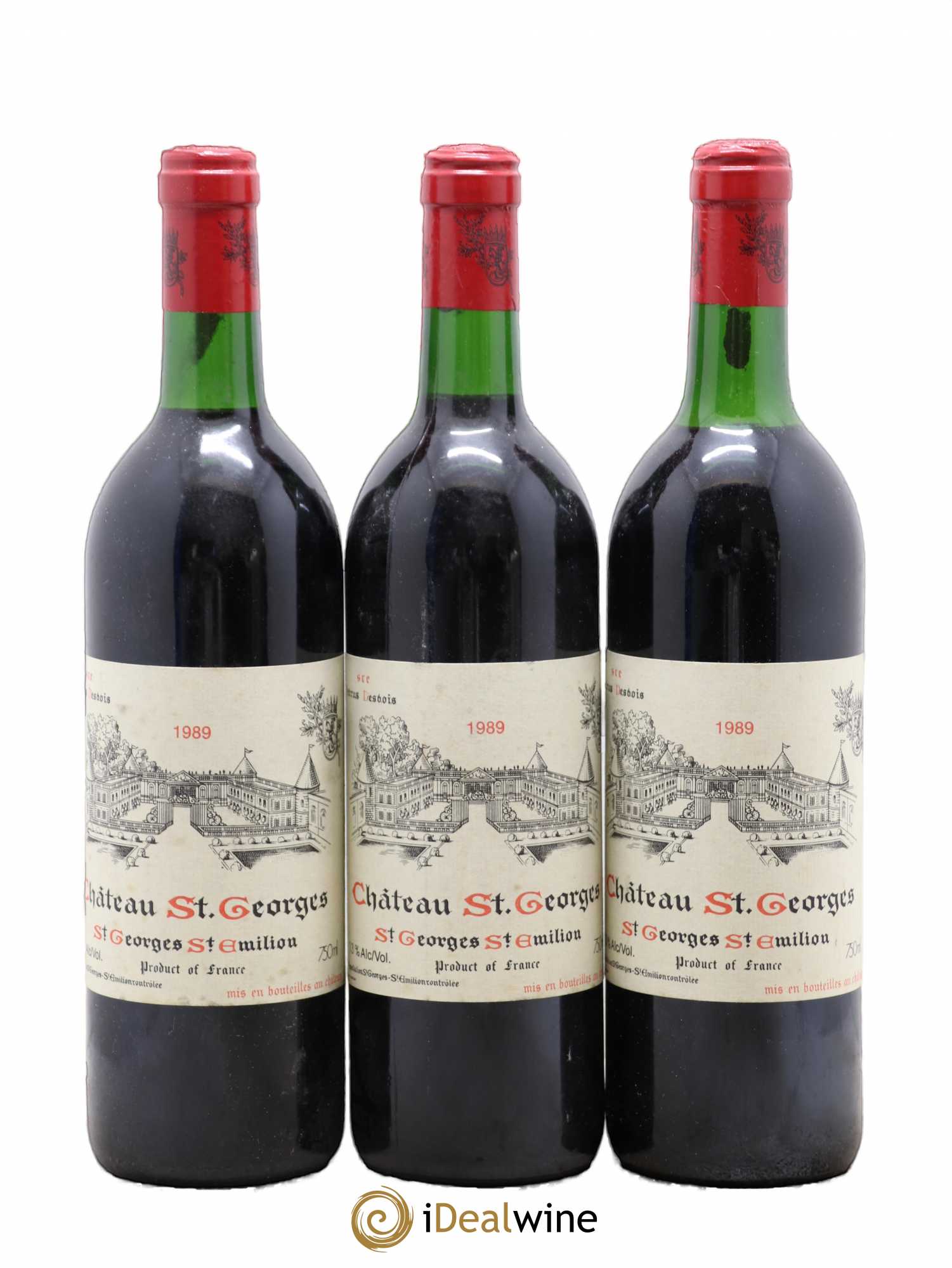 Château Saint-Georges 1989 - Lot de 6 bouteilles - 1