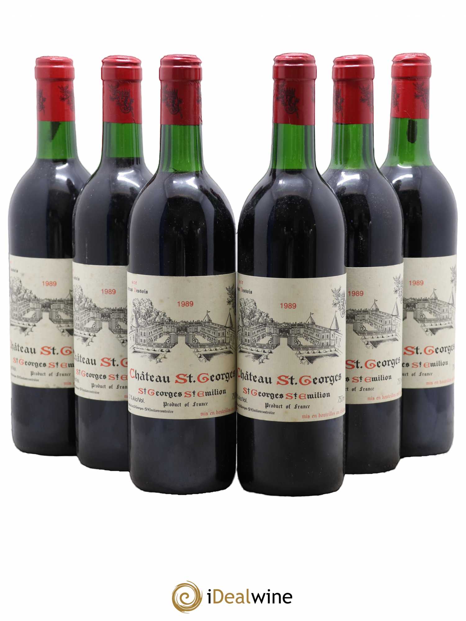 Château Saint-Georges 1989 - Lot de 6 bouteilles - 0