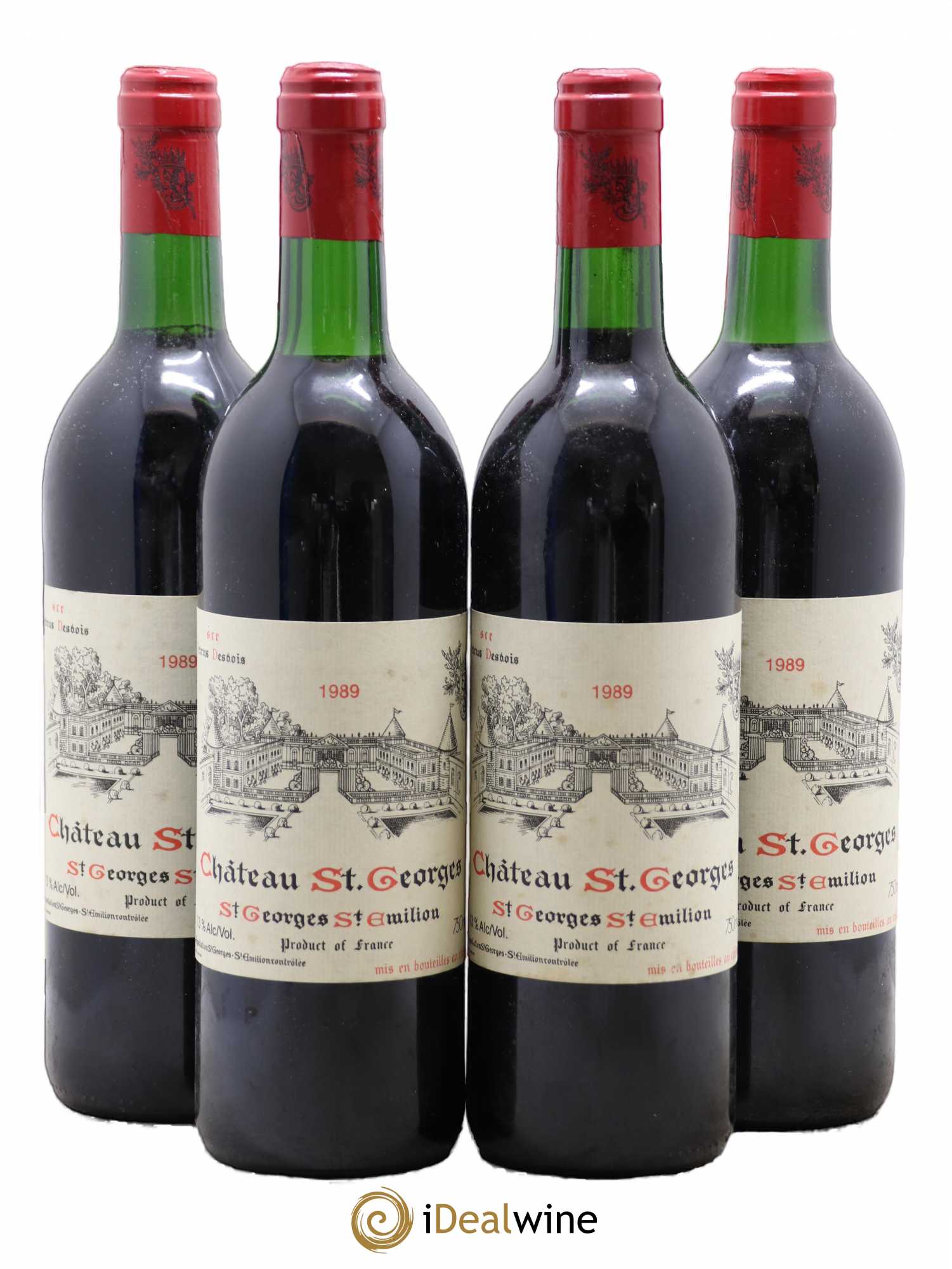 Château Saint-Georges 1989 - Lot de 4 bouteilles - 0