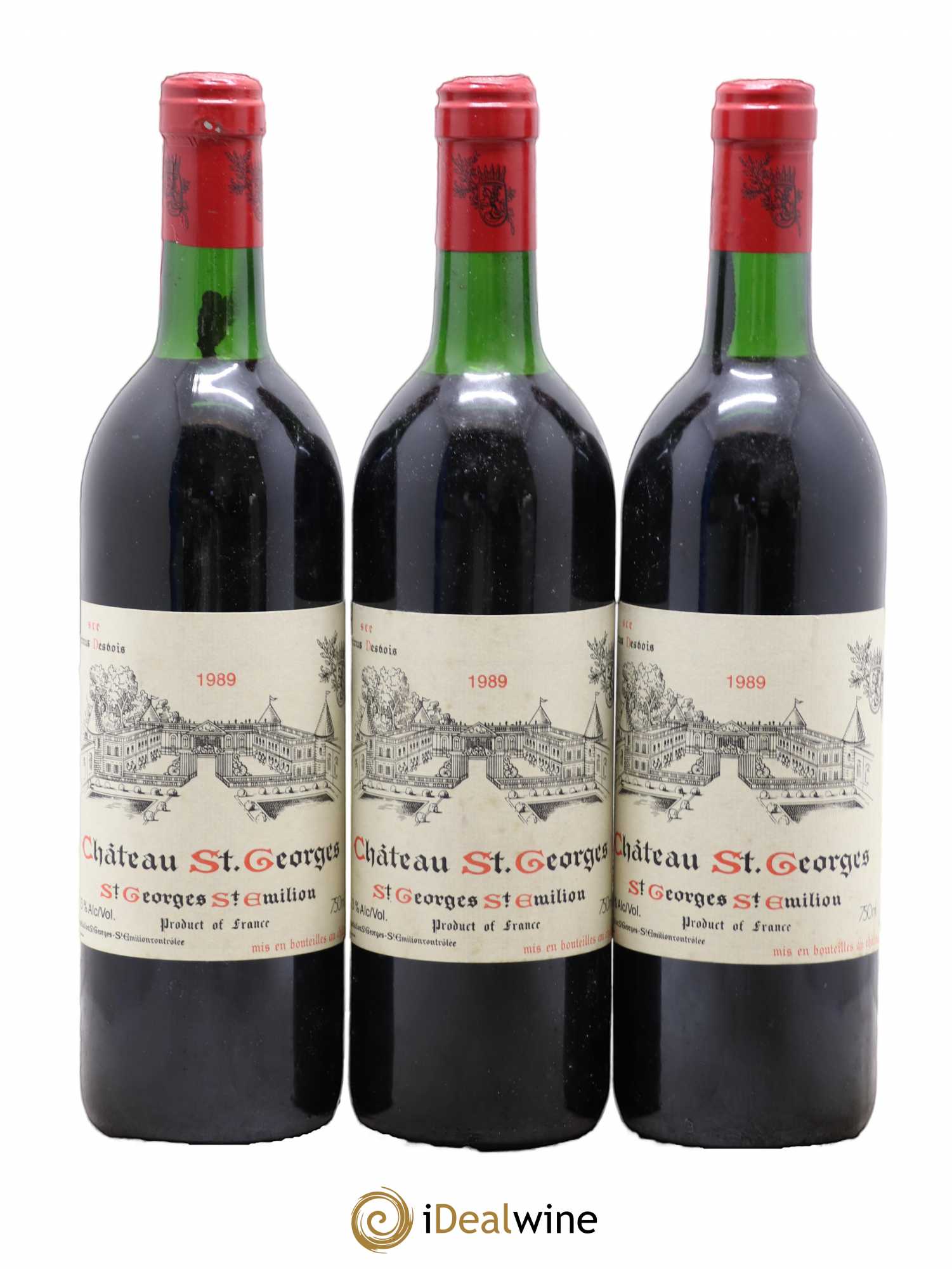 Château Saint-Georges 1989 - Lot de 3 bouteilles - 0