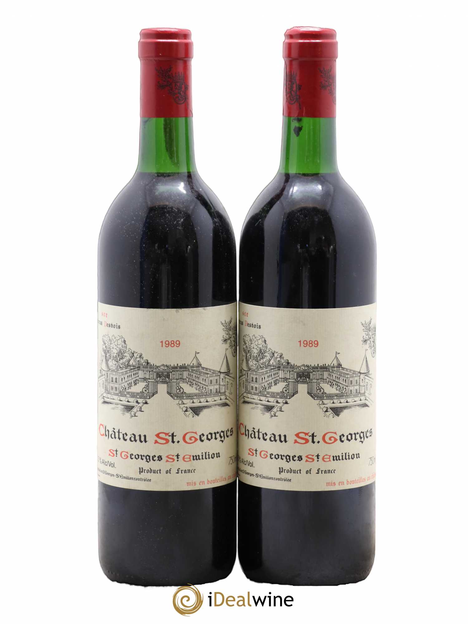 Château Saint-Georges 1989 - Lot de 2 bouteilles - 0