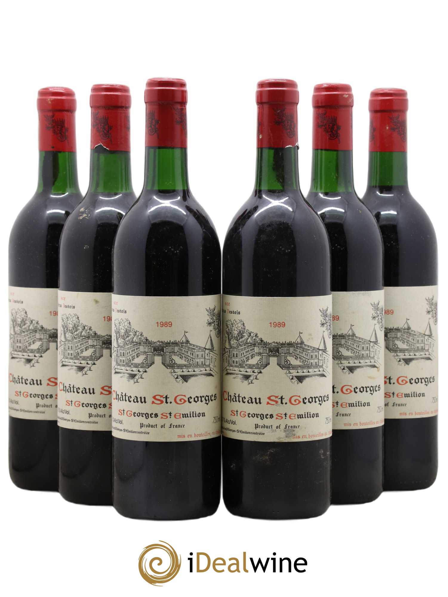 Château Saint-Georges 1989 - Lot de 6 bouteilles - 0