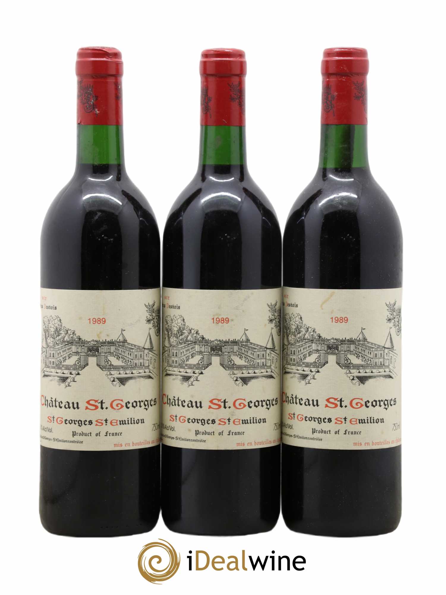 Château Saint-Georges 1989 - Lot de 3 bouteilles - 0