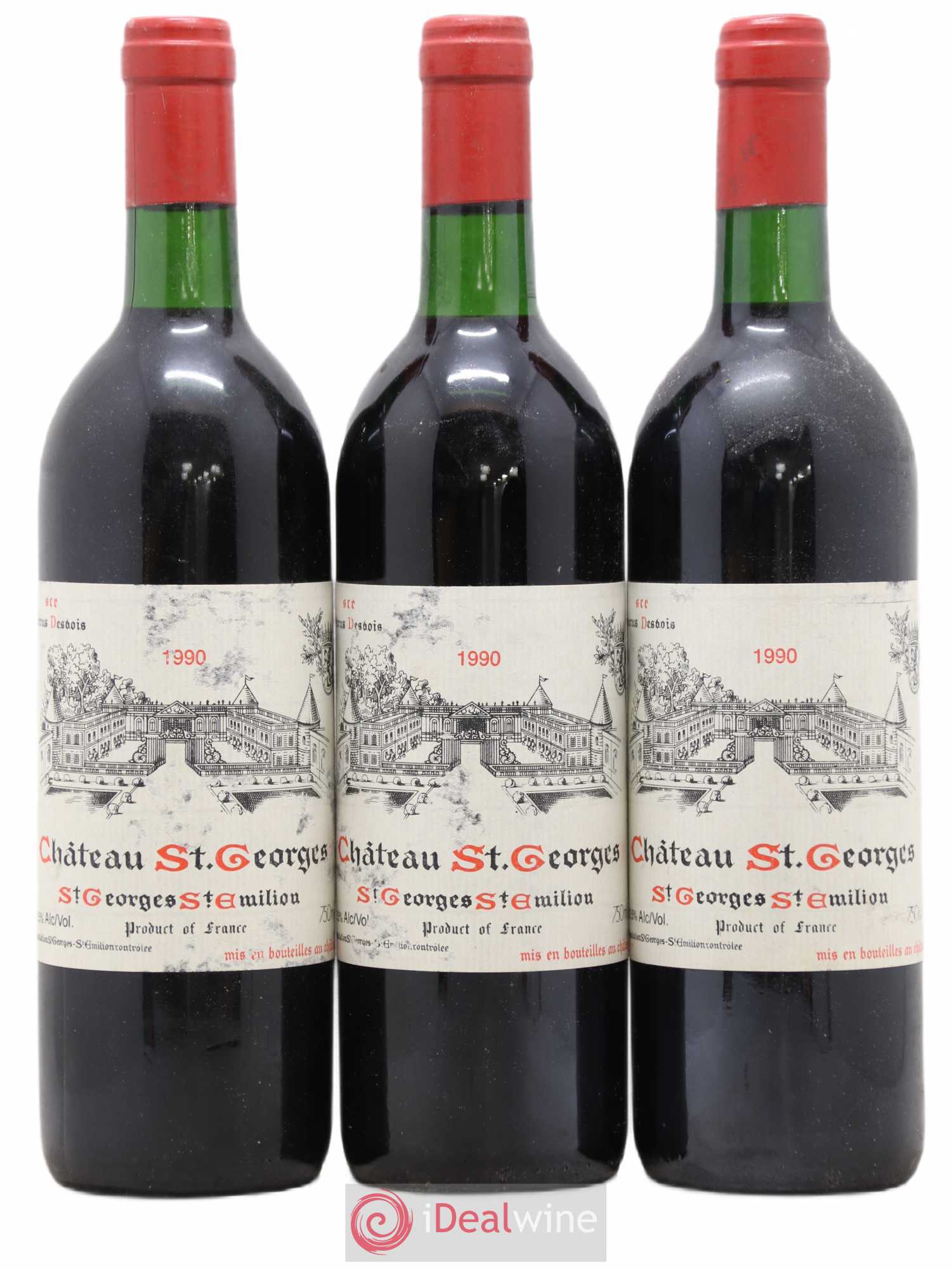 Château Saint-Georges 1990 - Lot de 3 bouteilles - 0