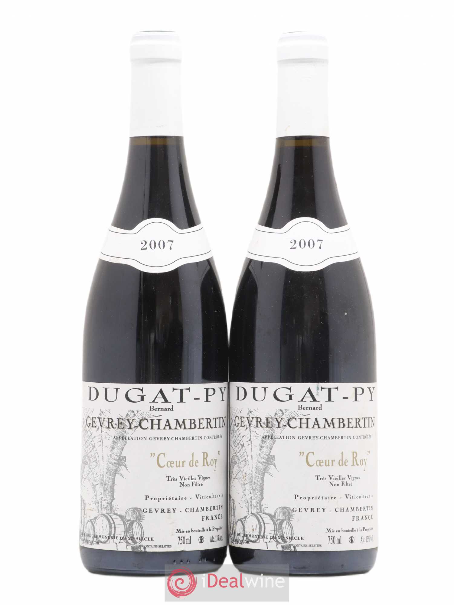 Gevrey-Chambertin Coeur de Roy Très Vieilles Vignes Dugat-Py 2007 - Lot de 2 bouteilles - 0