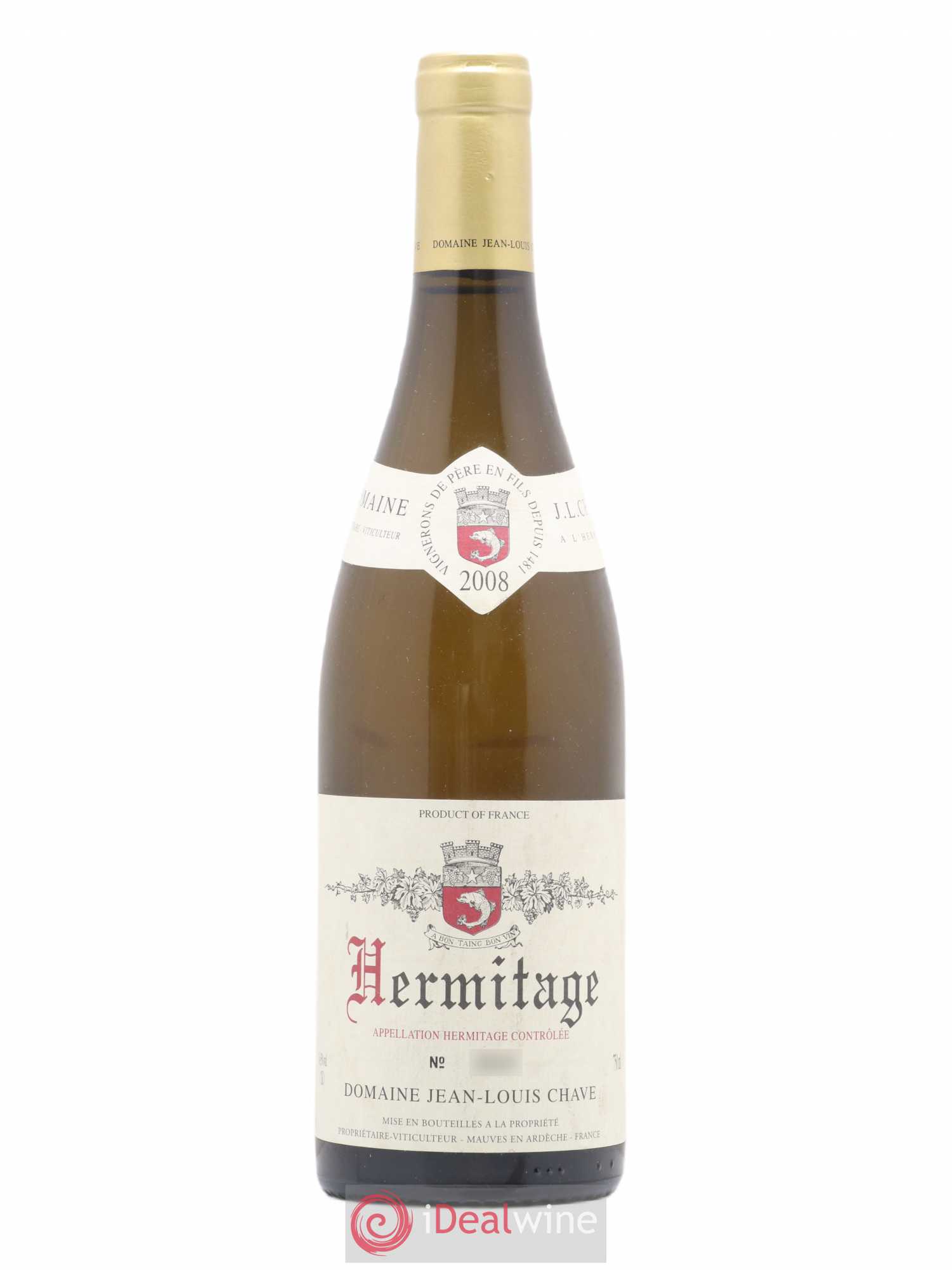 Hermitage Jean-Louis Chave 2008 - Lot de 1 bouteille - 0