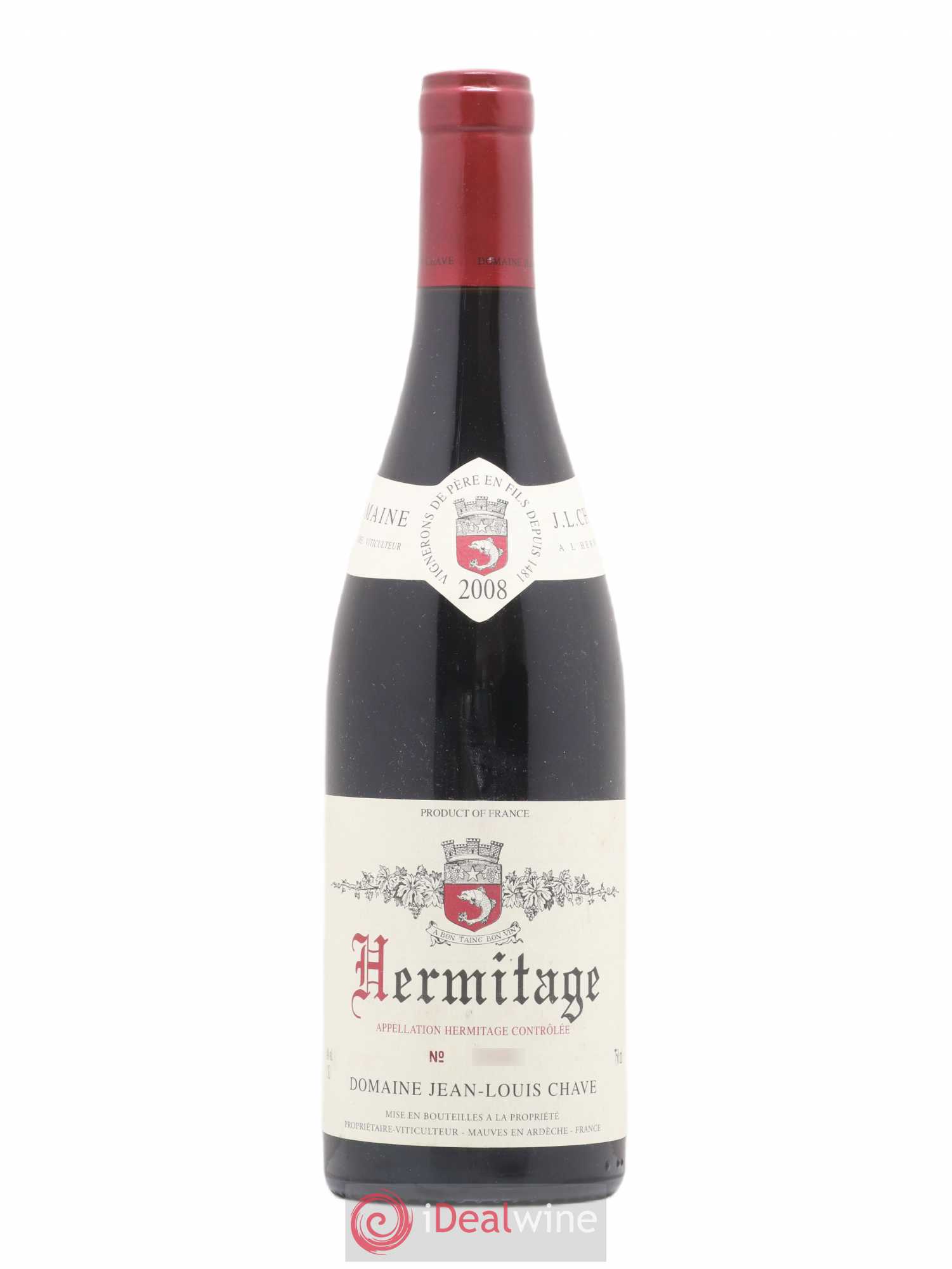Hermitage Jean-Louis Chave 2008 - Lot de 1 bouteille - 0