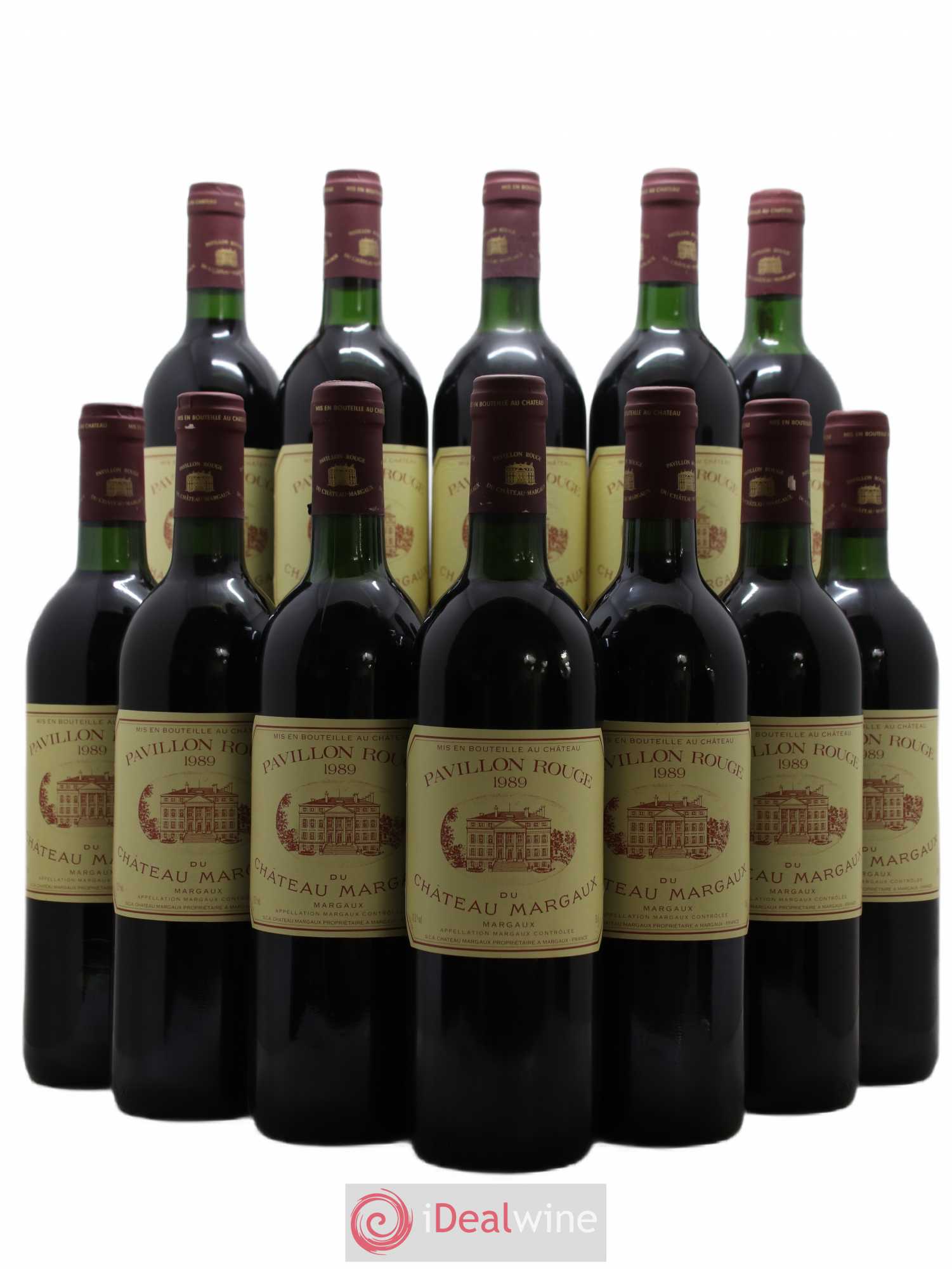 Pavillon Rouge du Château Margaux Second Vin 1989 - Lot de 12 bouteilles - 0