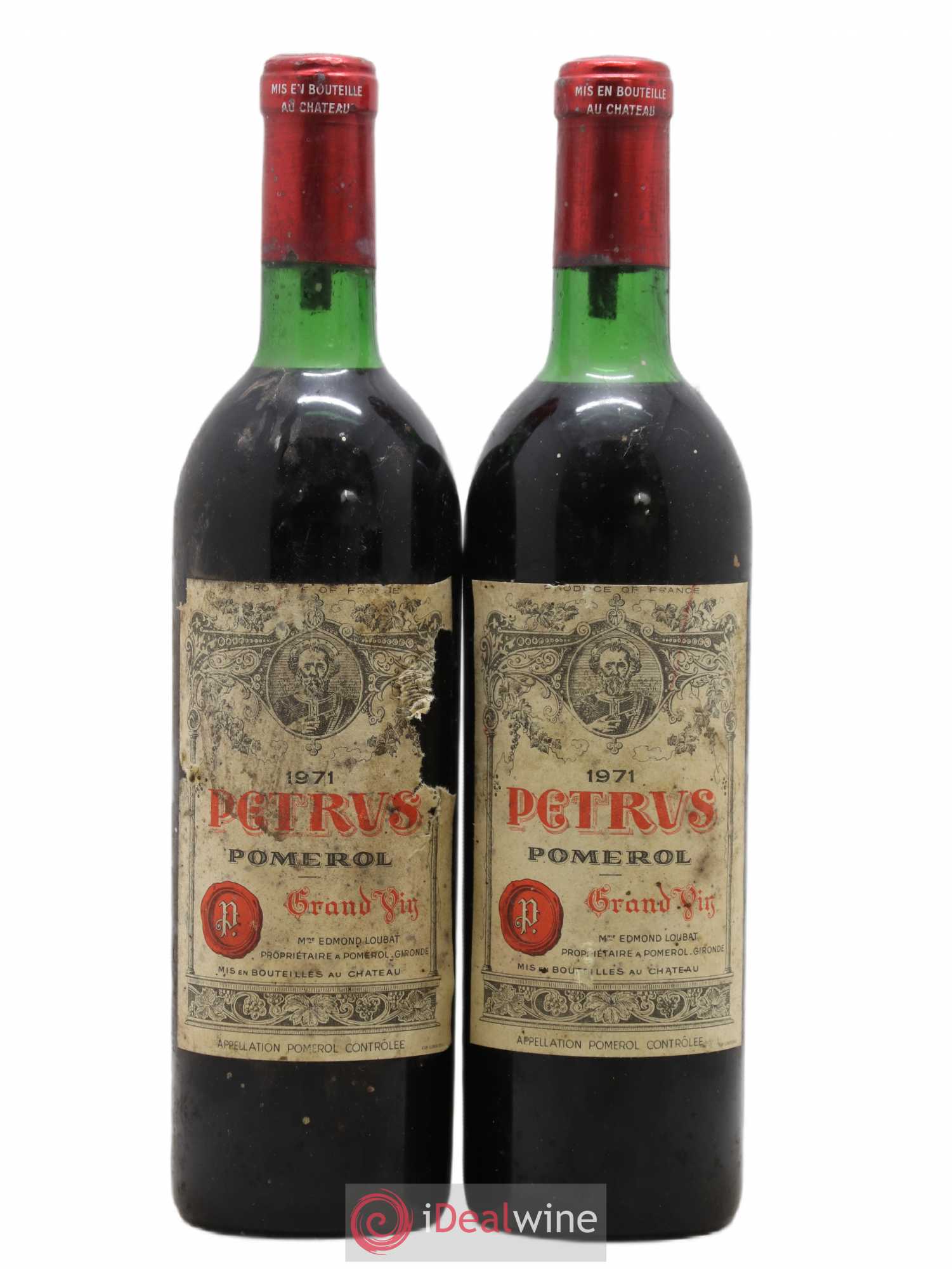 Petrus 1971 - Lot de 2 bouteilles - 0
