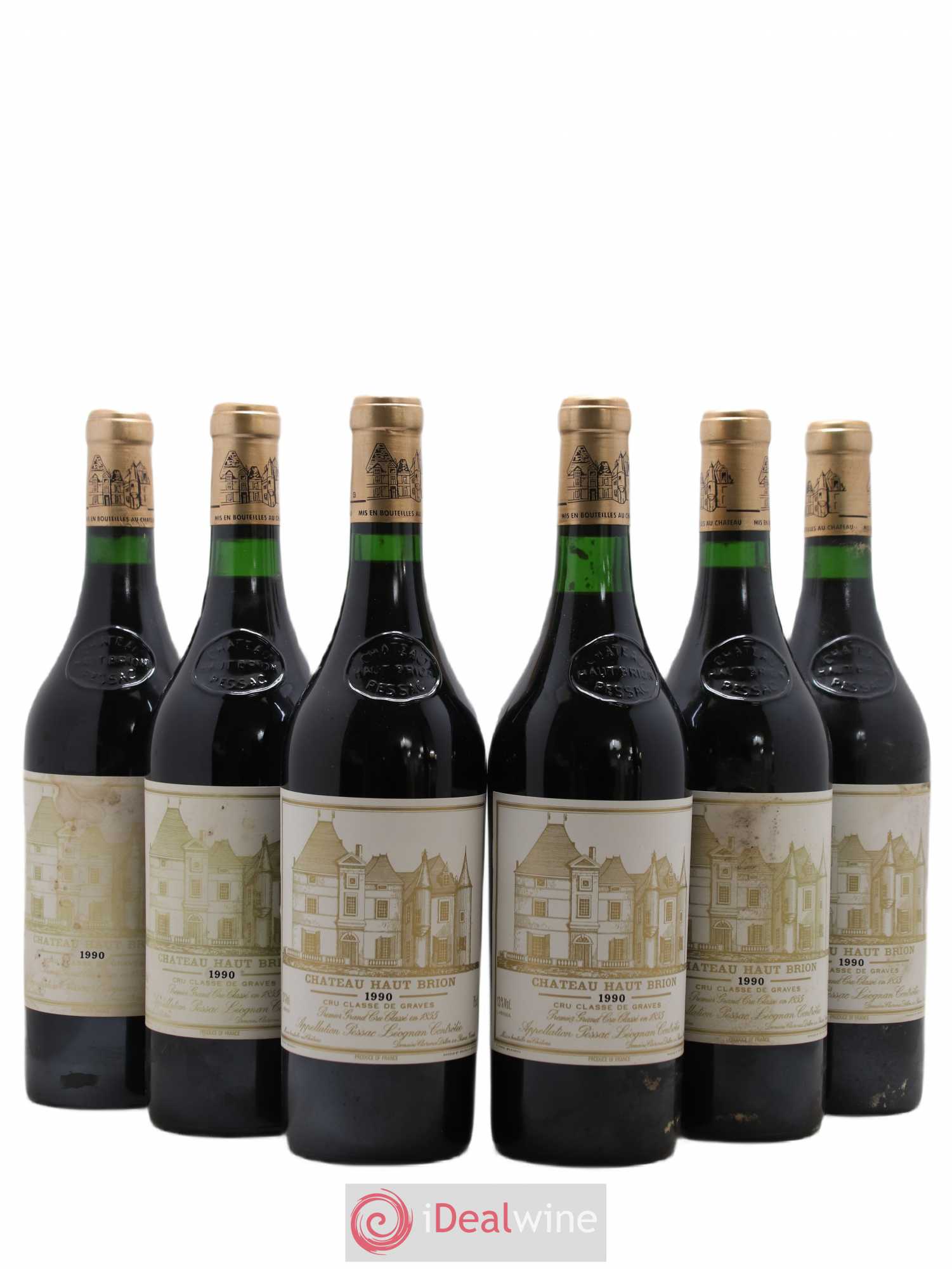 Château Haut Brion 1er Grand Cru Classé 1990 - Lot de 6 bouteilles - 0