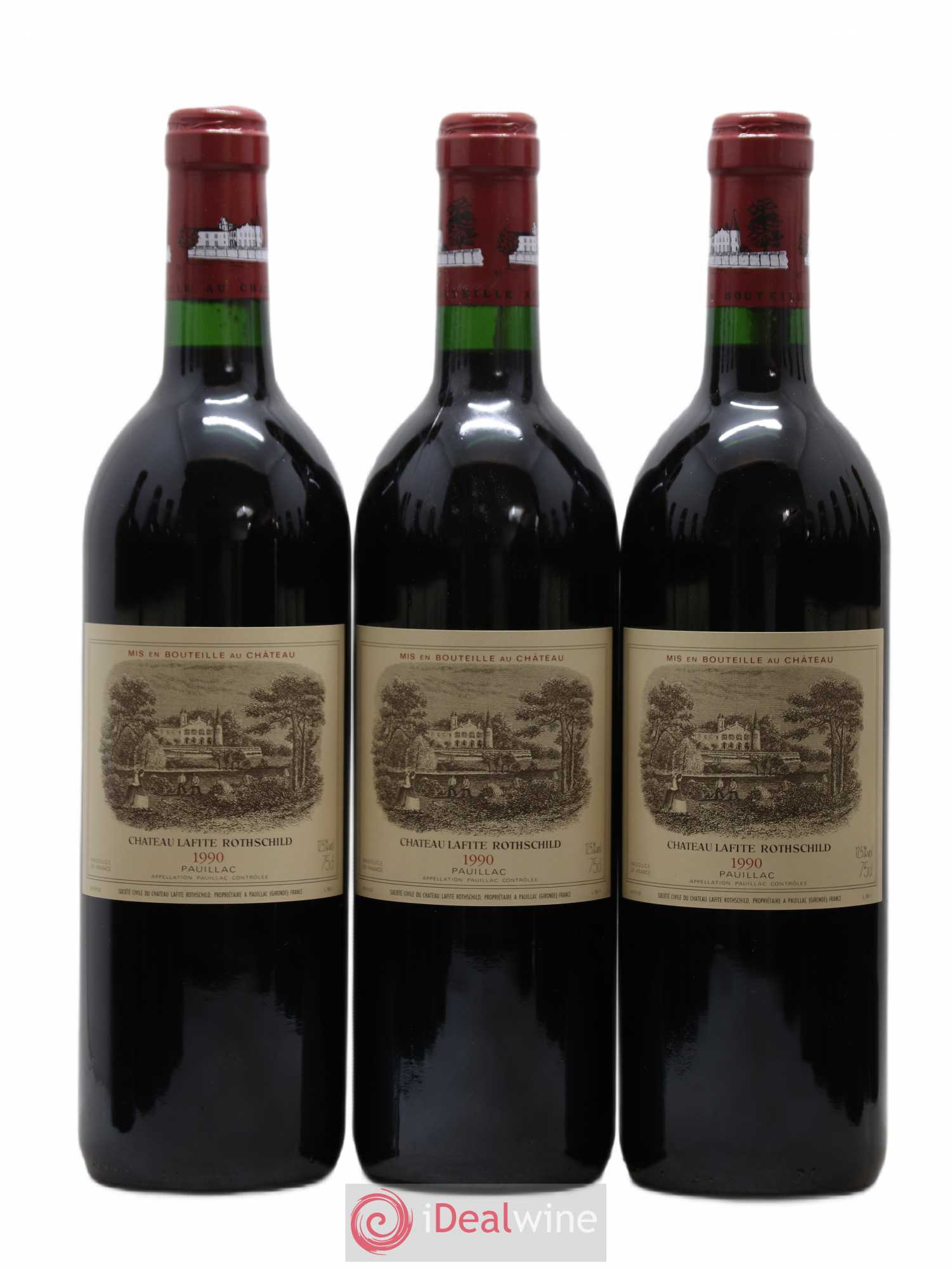 Château Lafite Rothschild 1er Grand Cru Classé 1990 - Lot de 12 bouteilles - 1