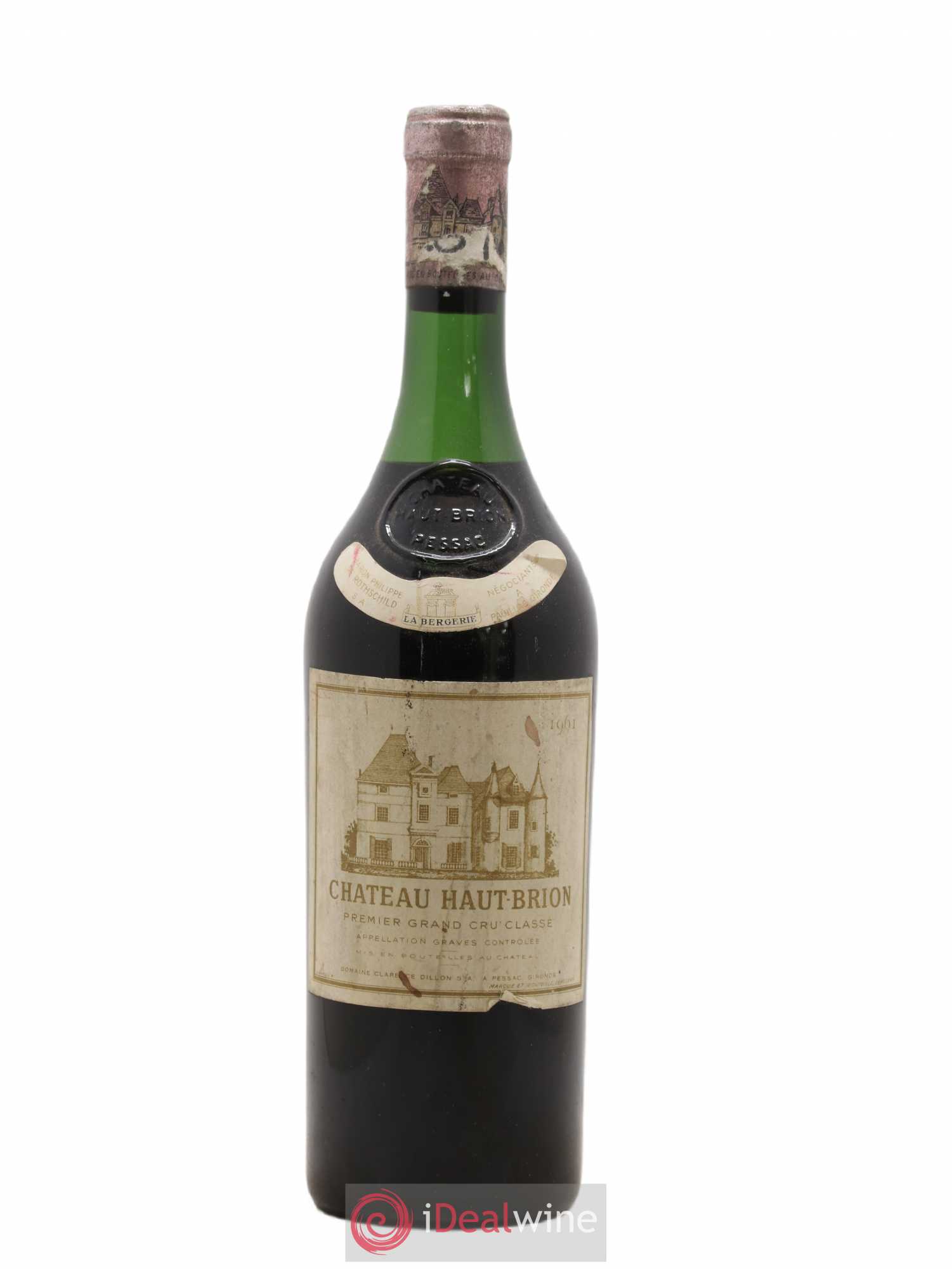Château Haut Brion 1er Grand Cru Classé 1961 - Lot de 1 bouteille - 0