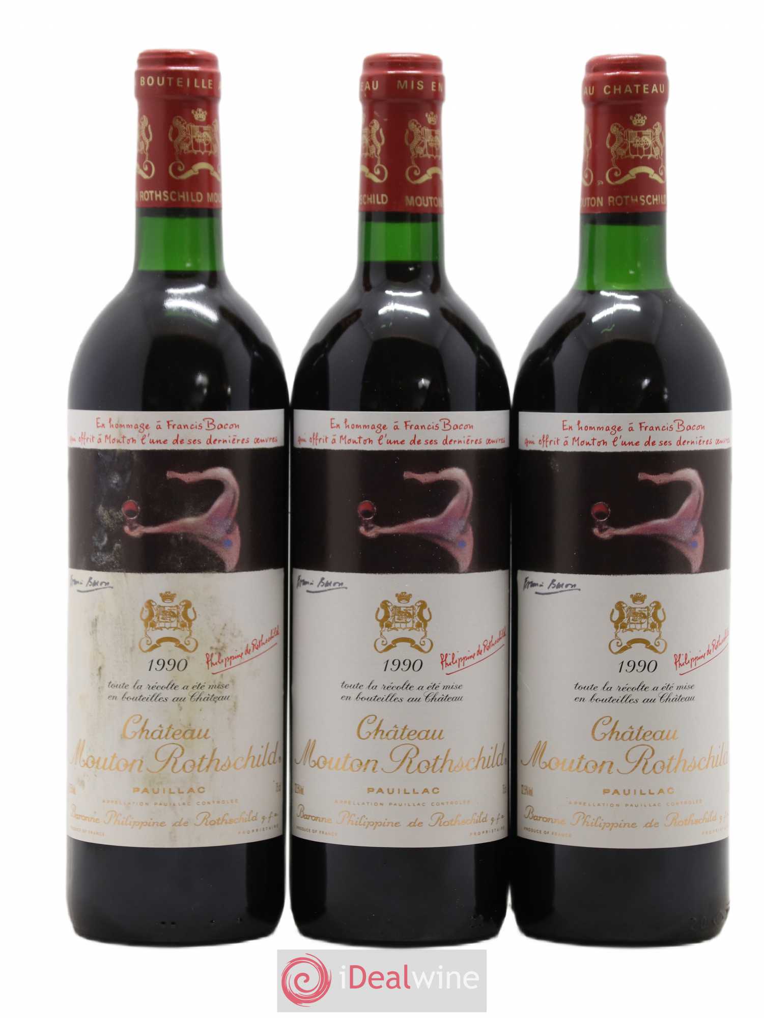 Château Mouton Rothschild 1er Grand Cru Classé 1990 - Lot de 6 bouteilles - 3