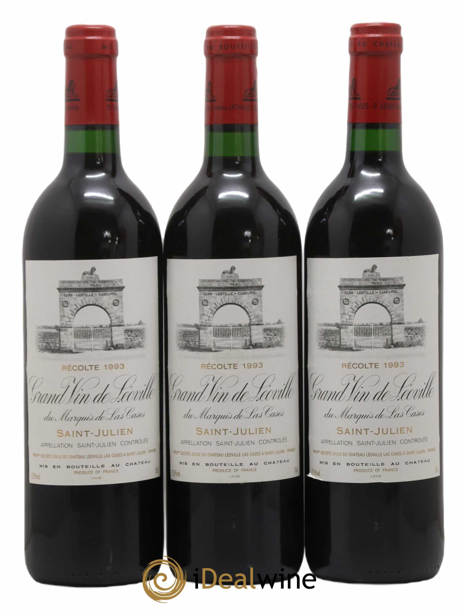 Château Léoville Las Cases 2ème Grand Cru Classé 1993 - Lot de 12 bouteilles - 4
