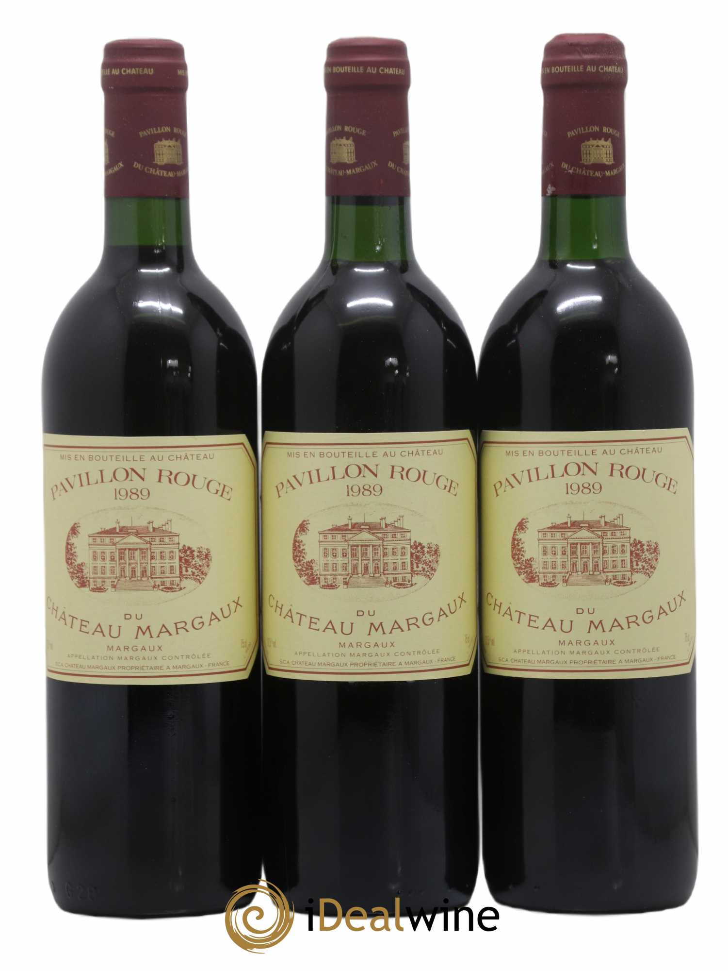 Pavillon Rouge du Château Margaux Second Vin 1989 - Lot de 3 bouteilles - 0