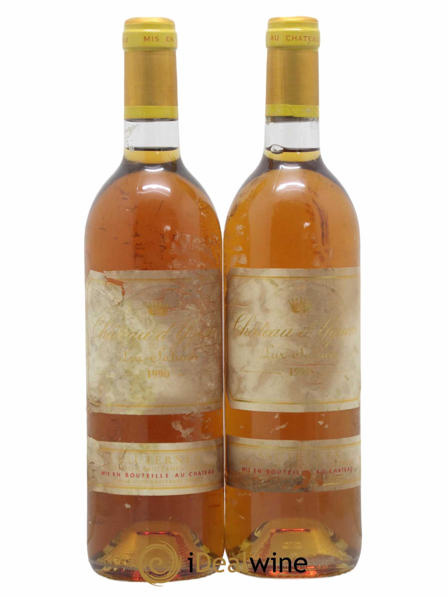 Château d' Yquem 1er Cru Classé Supérieur 1990 - Lot of 2 bottles - 0