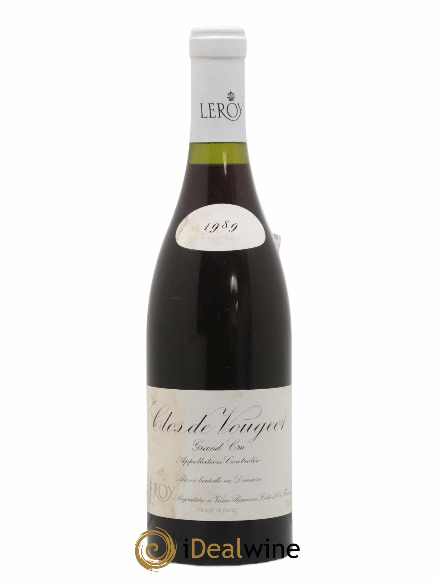 Clos de Vougeot Grand Cru Leroy (Domaine) 1989 - Lot of 1 bottle - 0