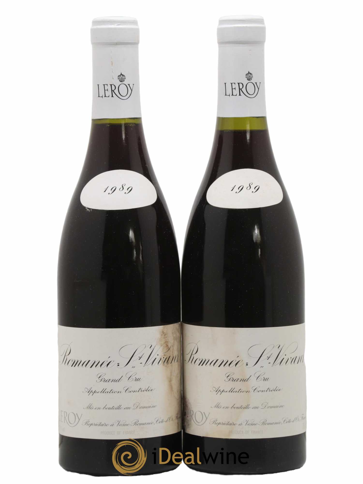 Romanée-Saint-Vivant Grand Cru Leroy (Domaine) 1989 - Lot de 2 bouteilles - 0