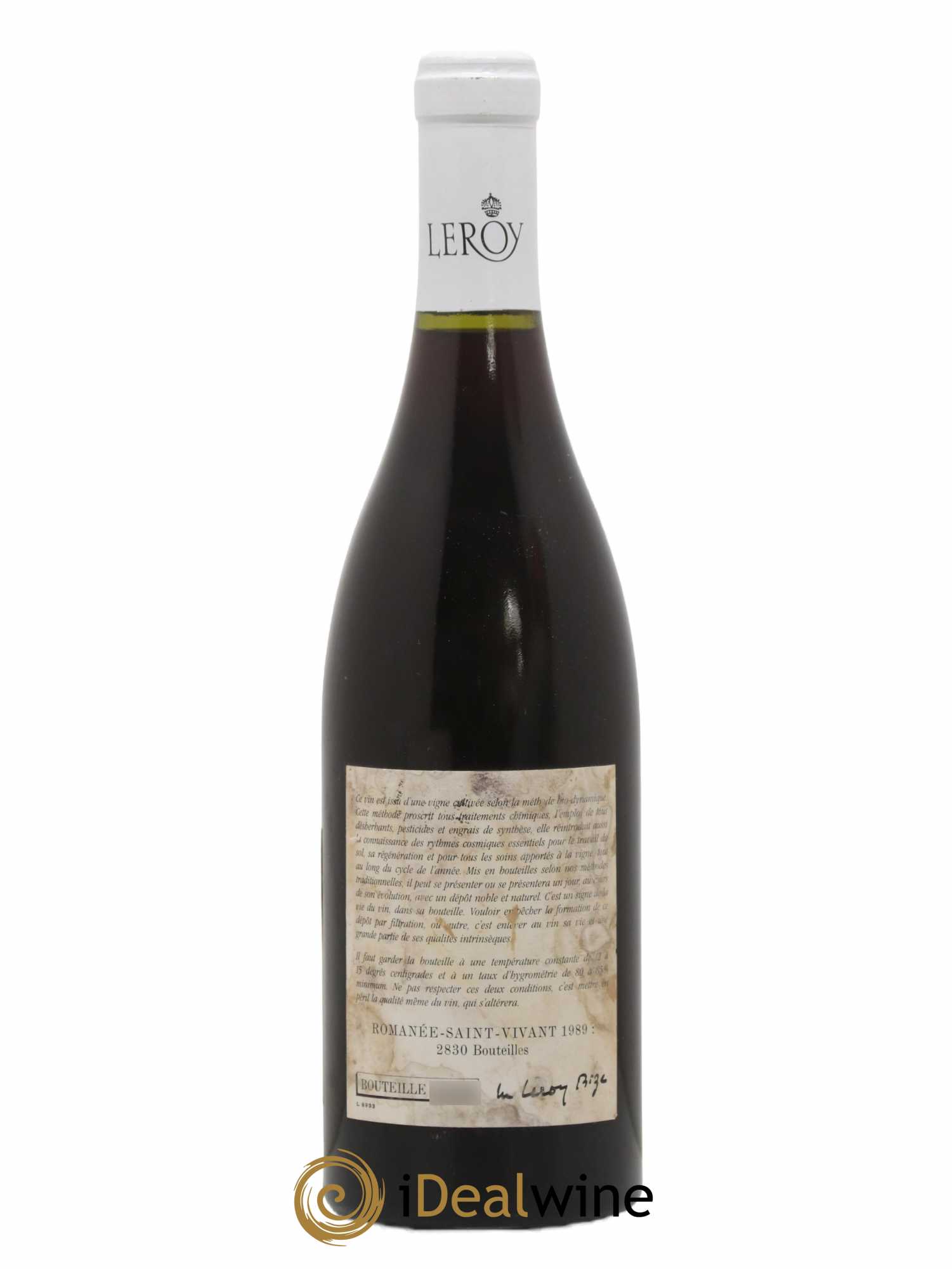 Romanée-Saint-Vivant Grand Cru Leroy (Domaine) 1989 - Lot de 1 bouteille - 1