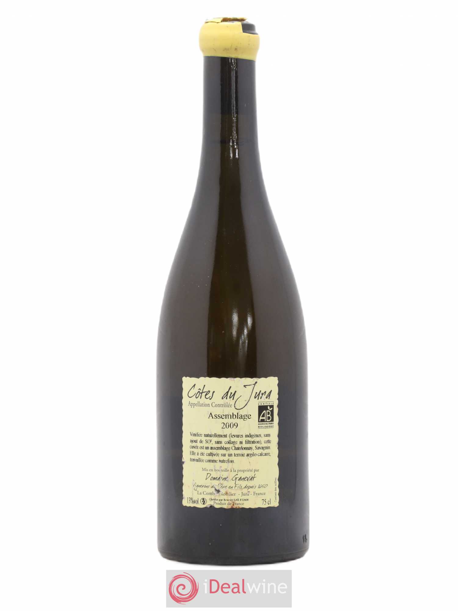 Côtes du Jura Cuvée Orégane Jean-François Ganevat (Domaine) 2009 - Lot de 1 bouteille - 1