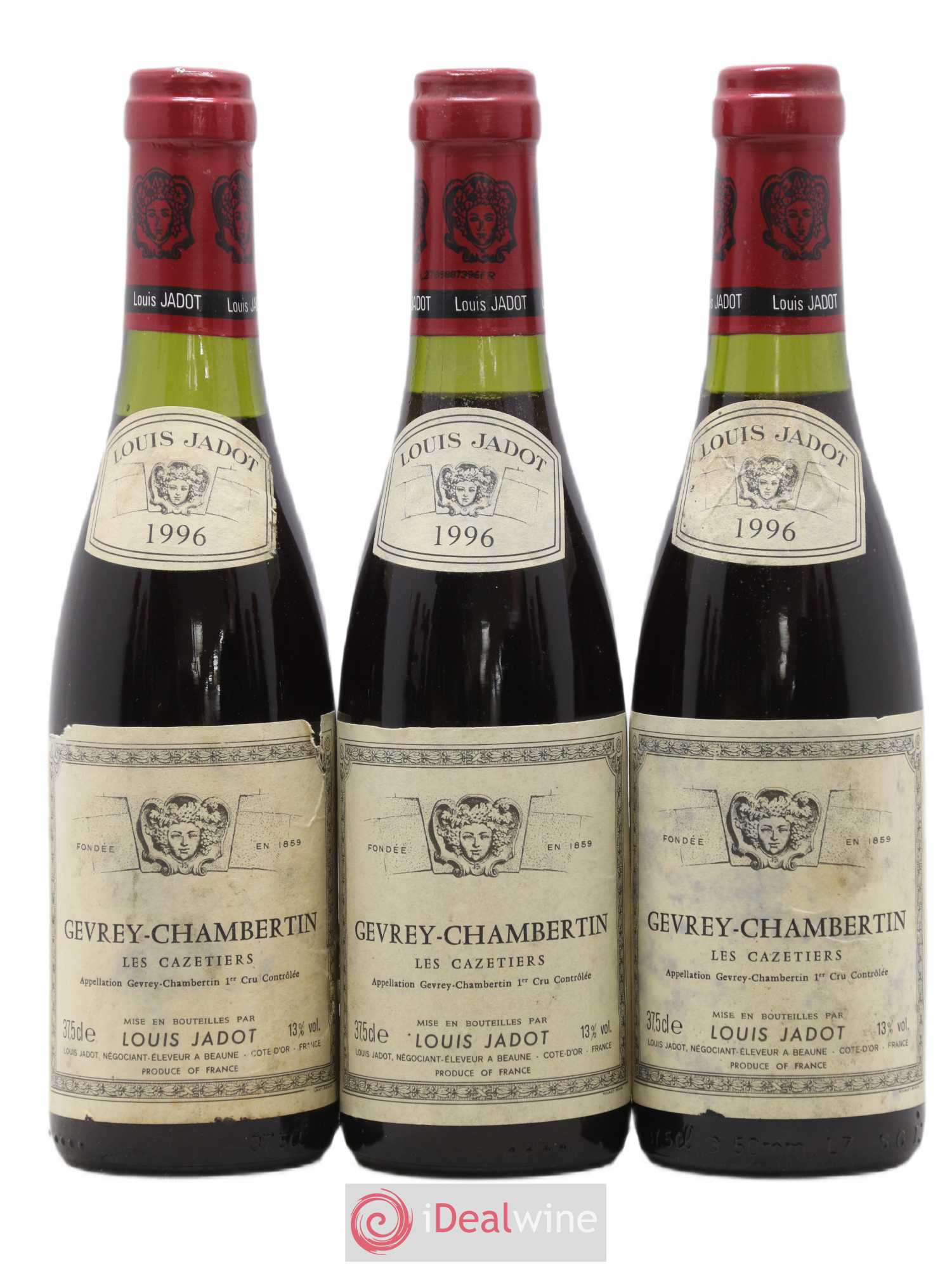 Gevrey-Chambertin 1er Cru Les Cazetiers Domaine Louis Jadot 1996 - Lot de 12 demi bouteilles - 2