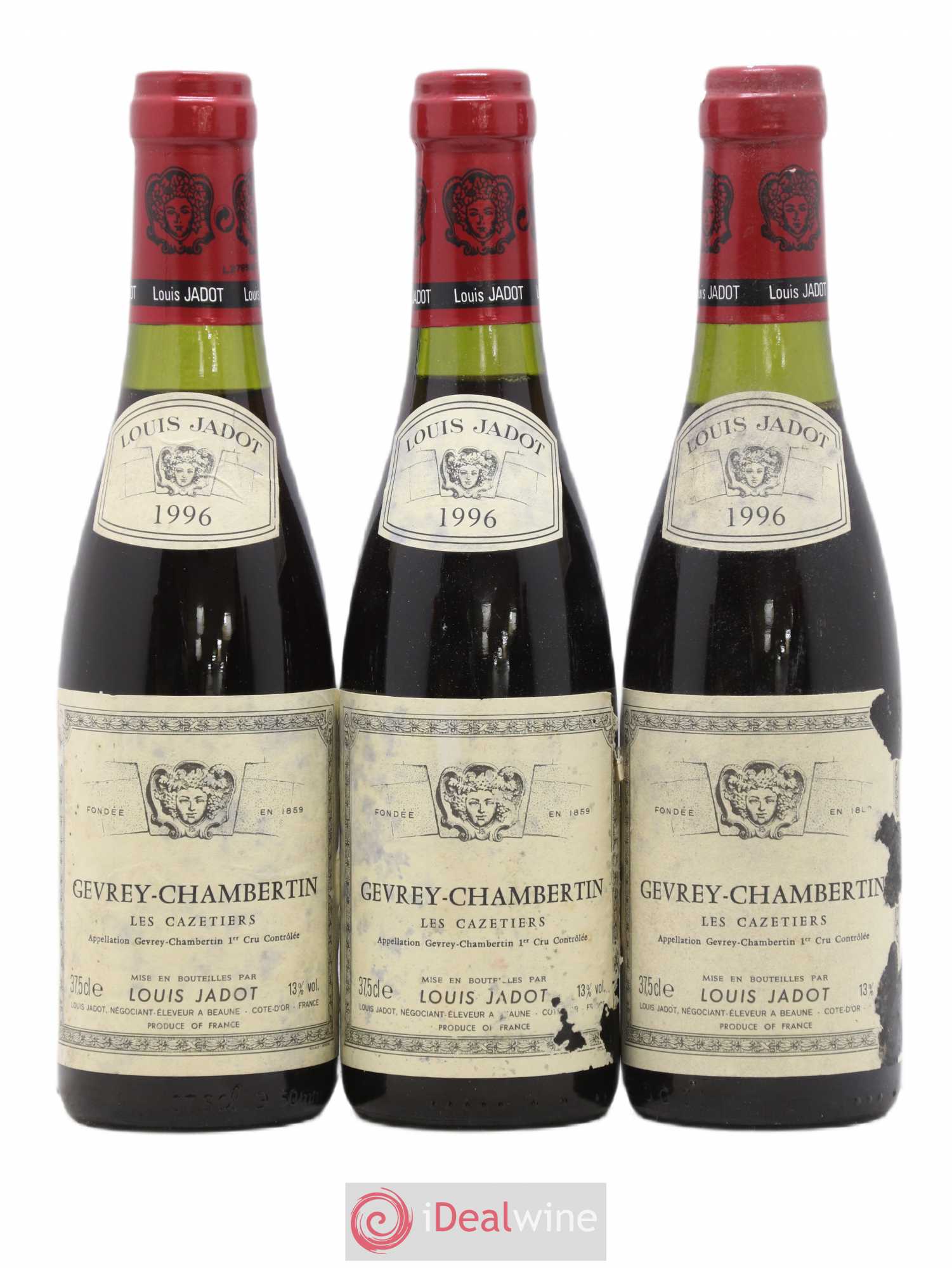 Gevrey-Chambertin 1er Cru Les Cazetiers Domaine Louis Jadot 1996 - Lot de 6 demi bouteilles - 2