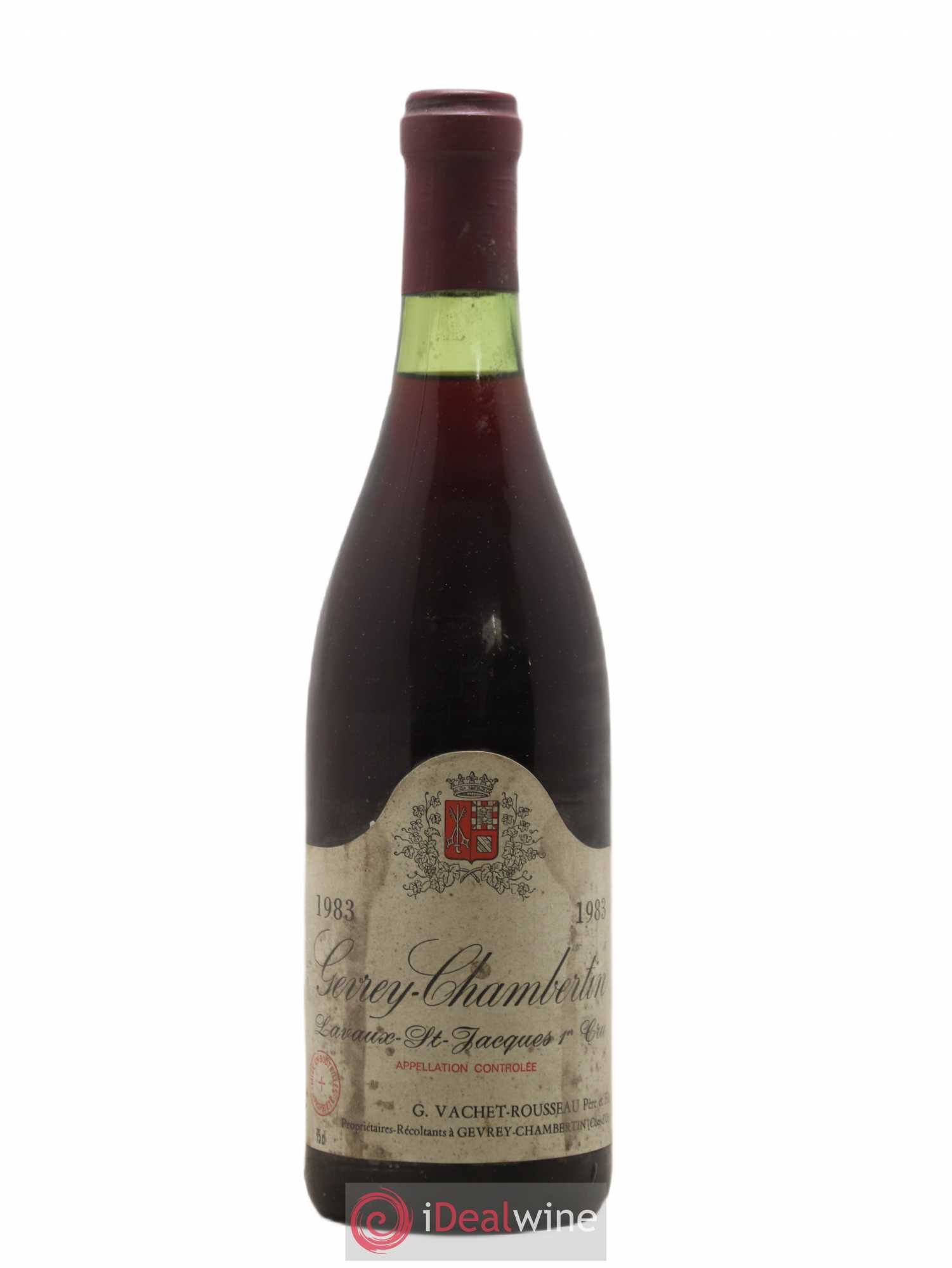 Gevrey-Chambertin 1er Cru Lavaux St Jacques Vachet Rousseau 1983 - Lot de 1 bouteille - 0