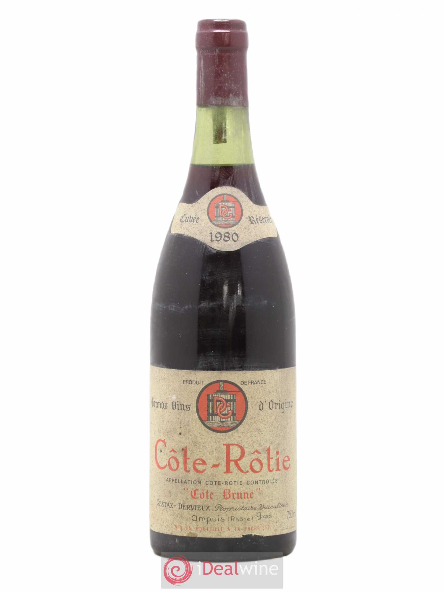 Côte-Rôtie Côte Brune Marius Gentaz-Dervieux 1980 - Lot de 1 bouteille - 0
